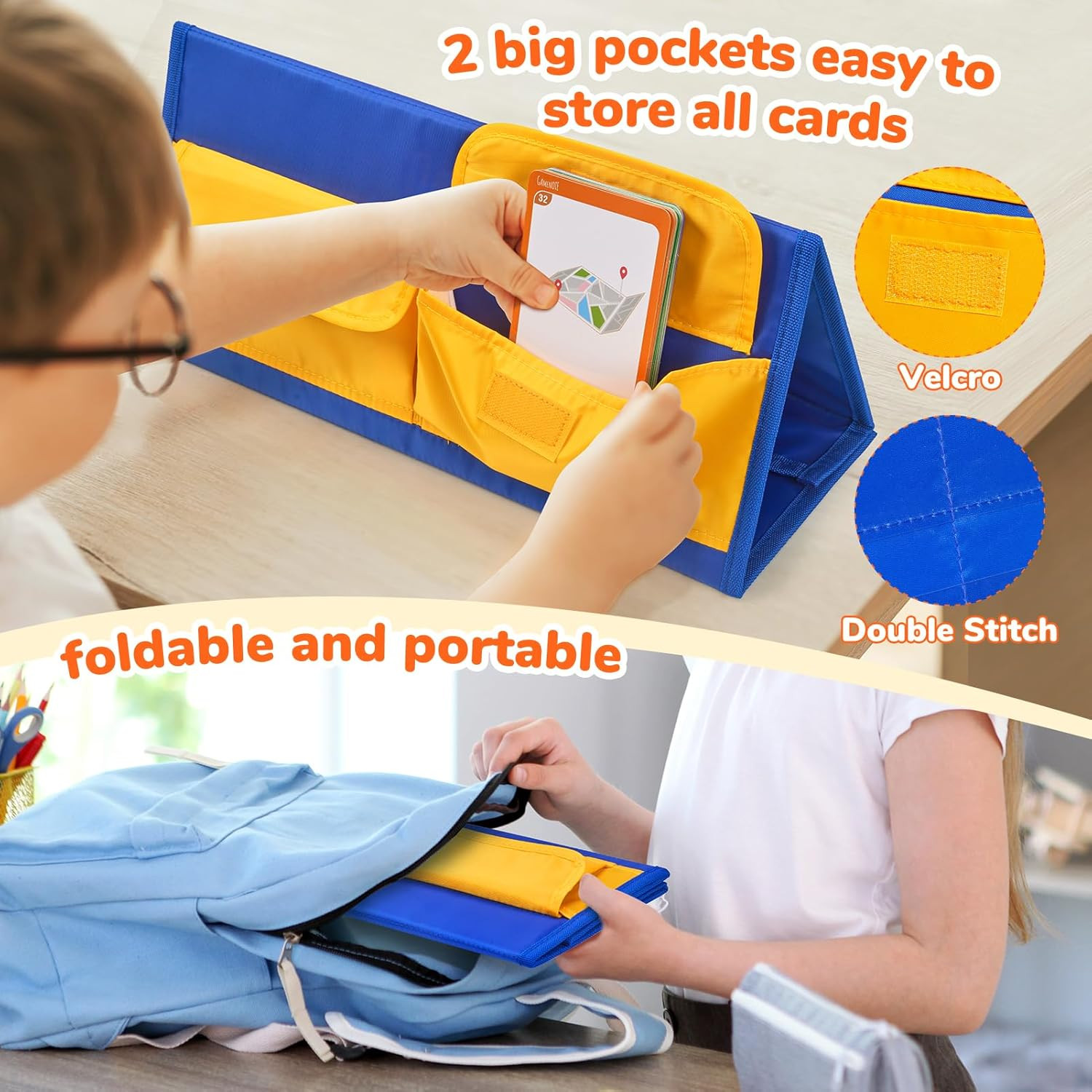 Word Building Desktop Pocket Chart Tent Flash Cards Kit – CVC Words Phonics Game