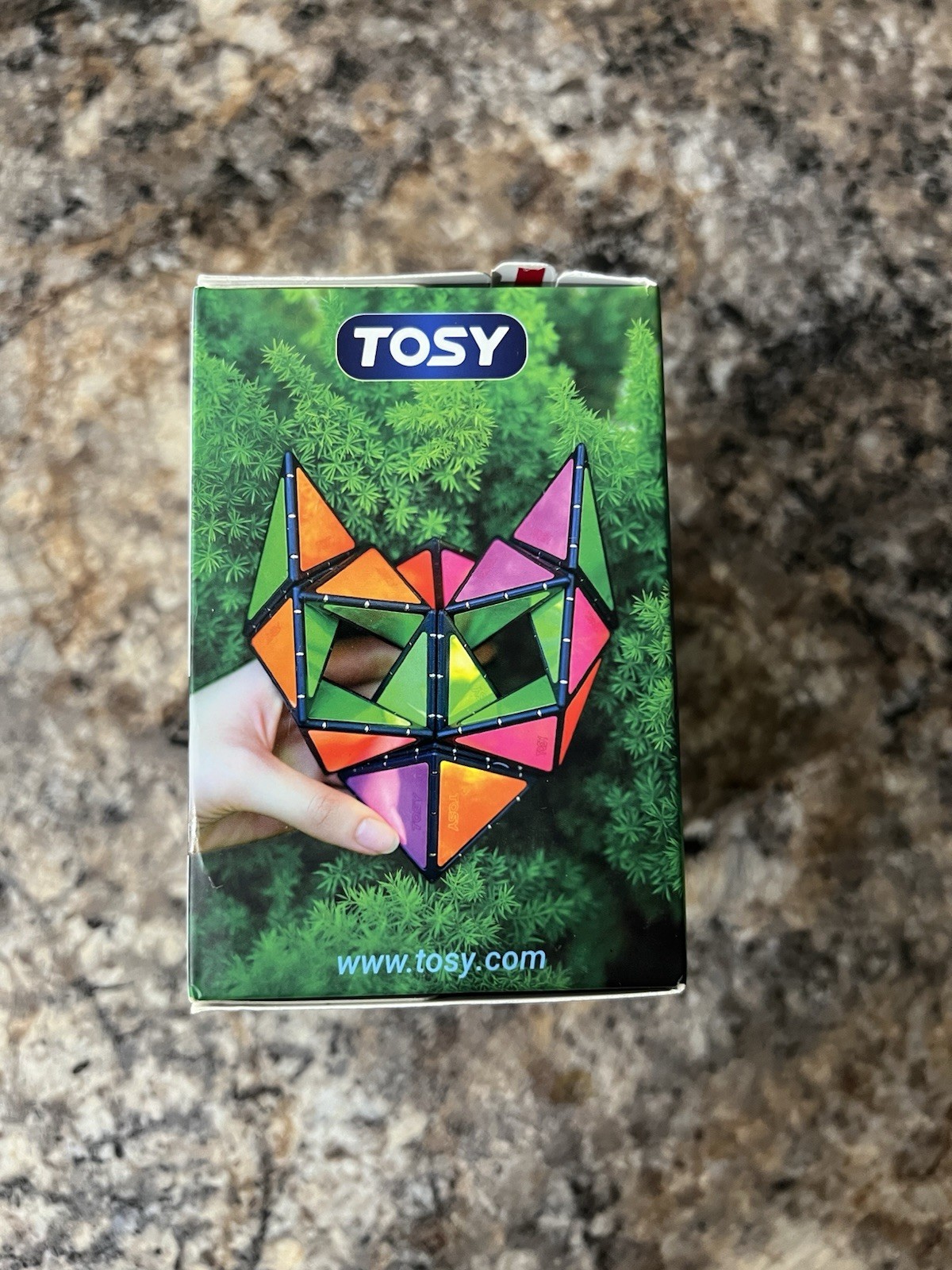 TOSY Magnet Pyramid Glow 1 Cube Transforms 1 Billion Shapes UV Butterfly Puzzle!