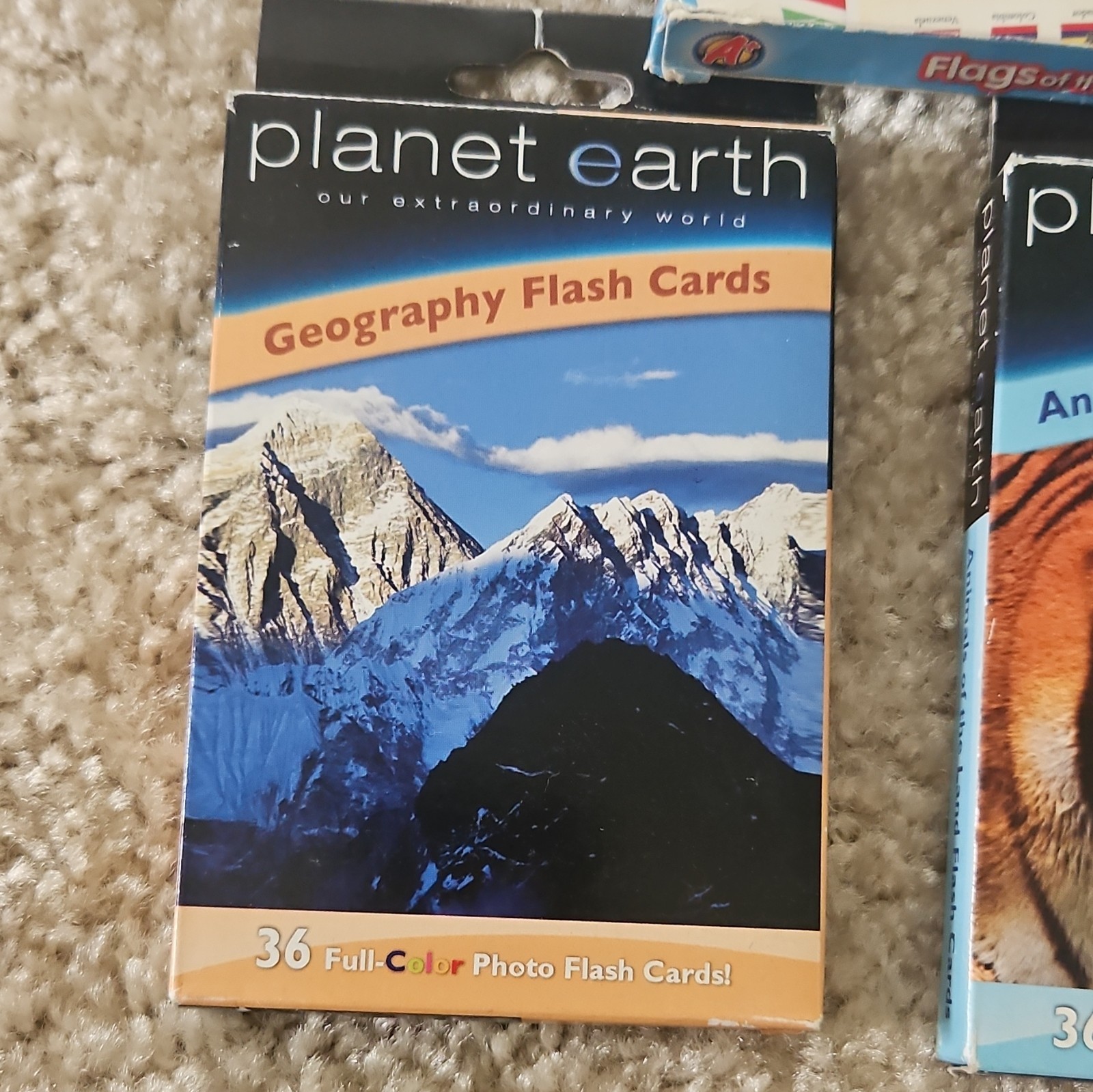 School Zone & Planet Earth Geography Flash Cards United States Ages 4-11 Kids