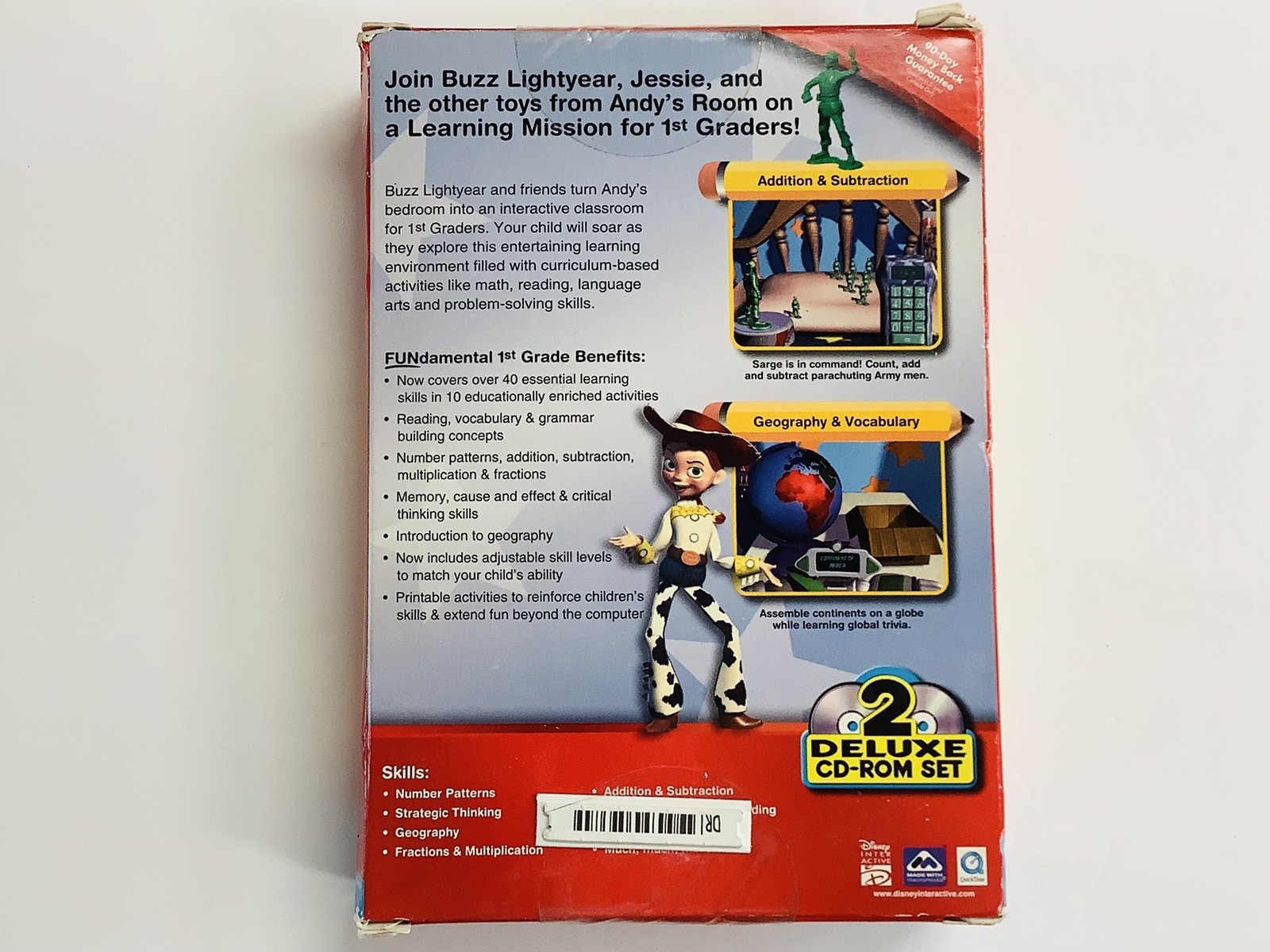 “BRAND NEW” Disney Pixar Learning: 1st Grade – 2 Deluxe CD-ROM Set (Win/Mac)