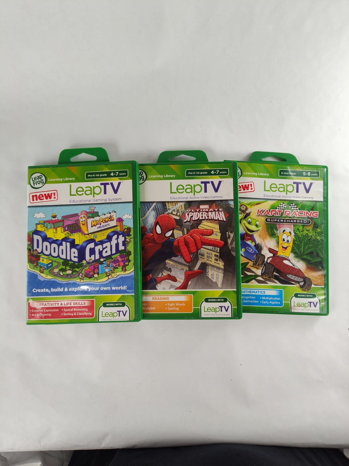 LeapTV LeapFrog Games 3-8 Years for Leap TV Learning System Dora-Kart-Sophia