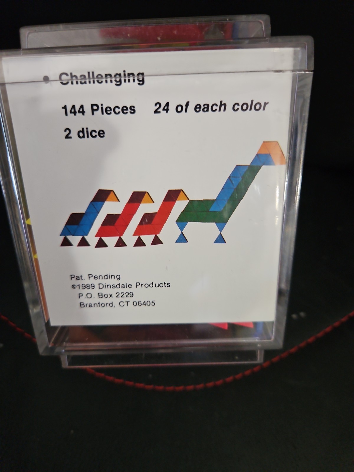 Tri-Mosaic Dinsdale Products Educational Puzzle Game 144 Pieces 1989
