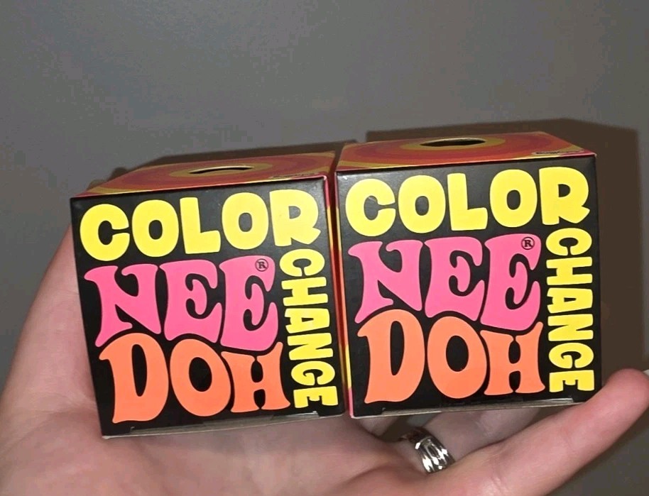 Color Change Nee Doh Yellow Groovy Glob Stress Ball Fidget Toy Schylling