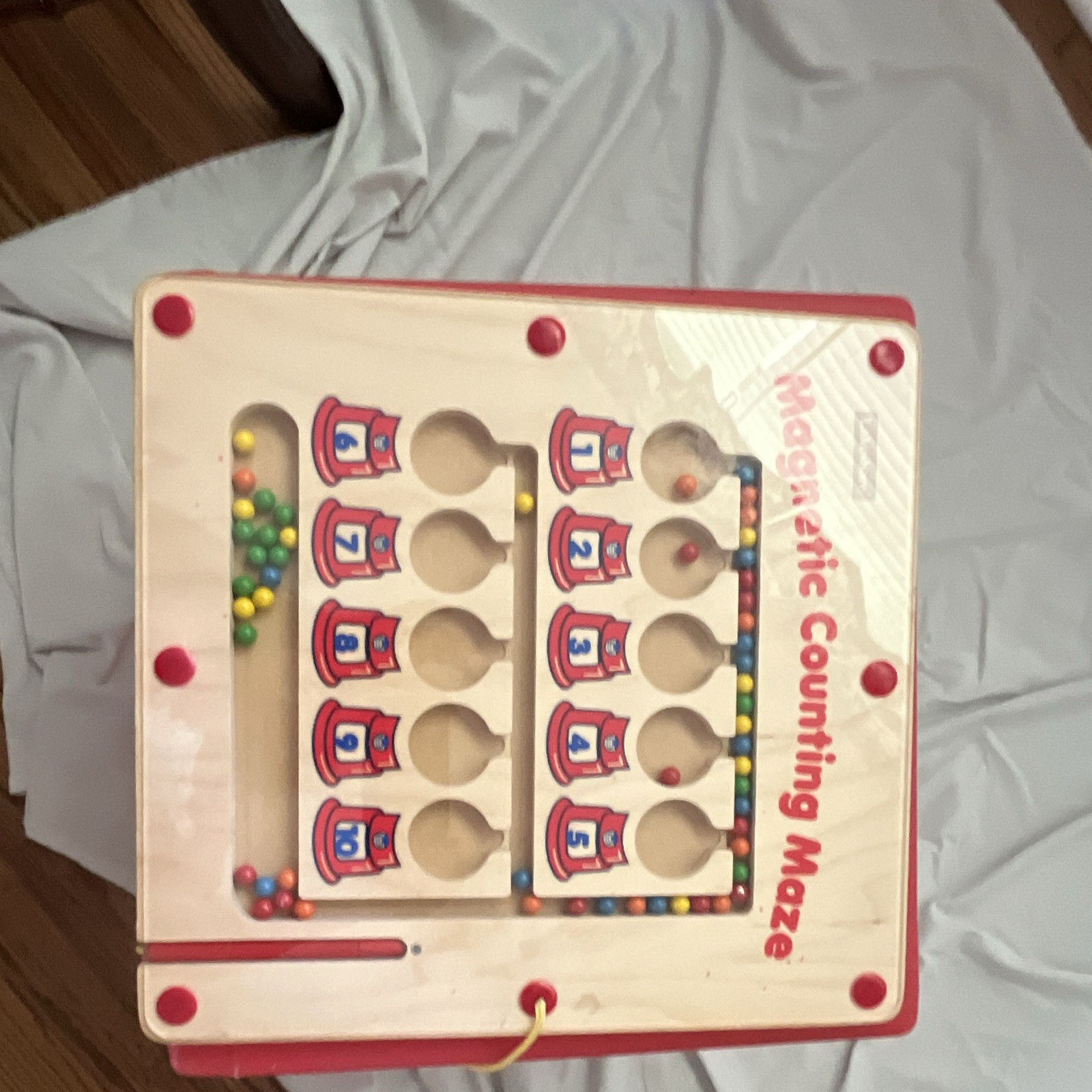 Lakeshore Magnetic Counting Maze Wooden Board Math Toy, Multicolor Kids