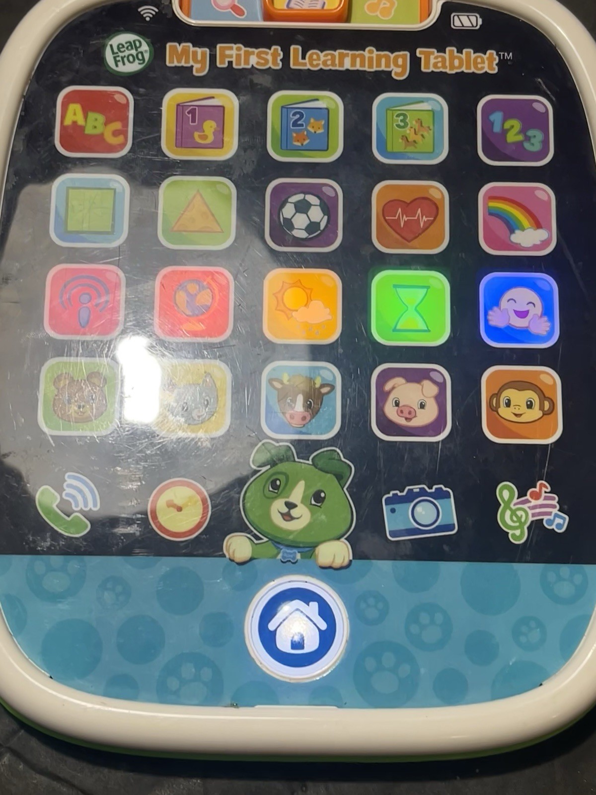 Leap Frog My First Learning Tablet Scout Ages 12M + Numbers Play Music Light Up
