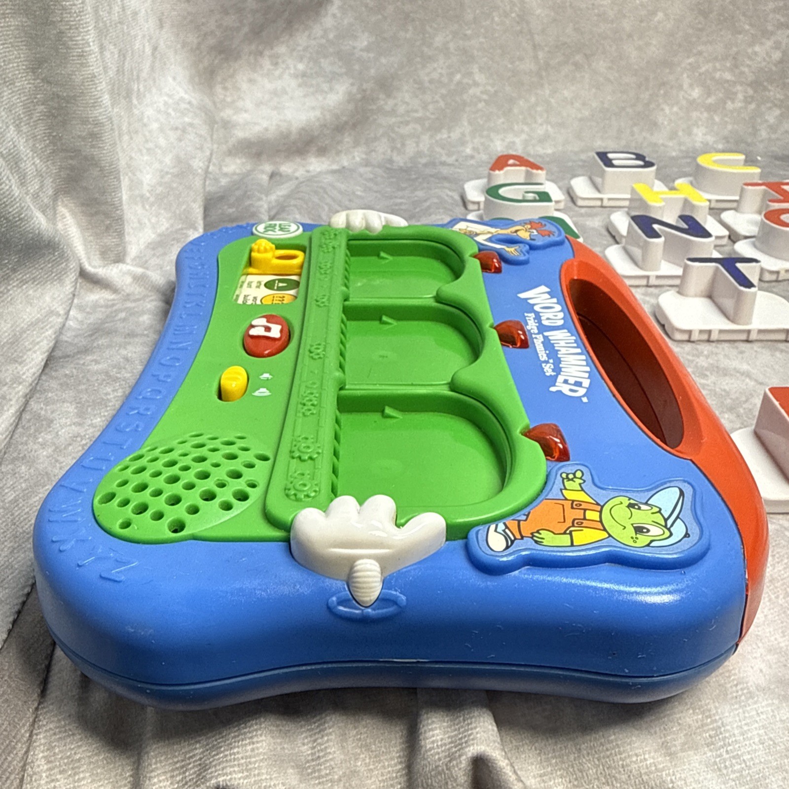 Leap Frog WORD WHAMMER Fridge Set Magnetic Alphabet WORKS 30 Letters No “S”