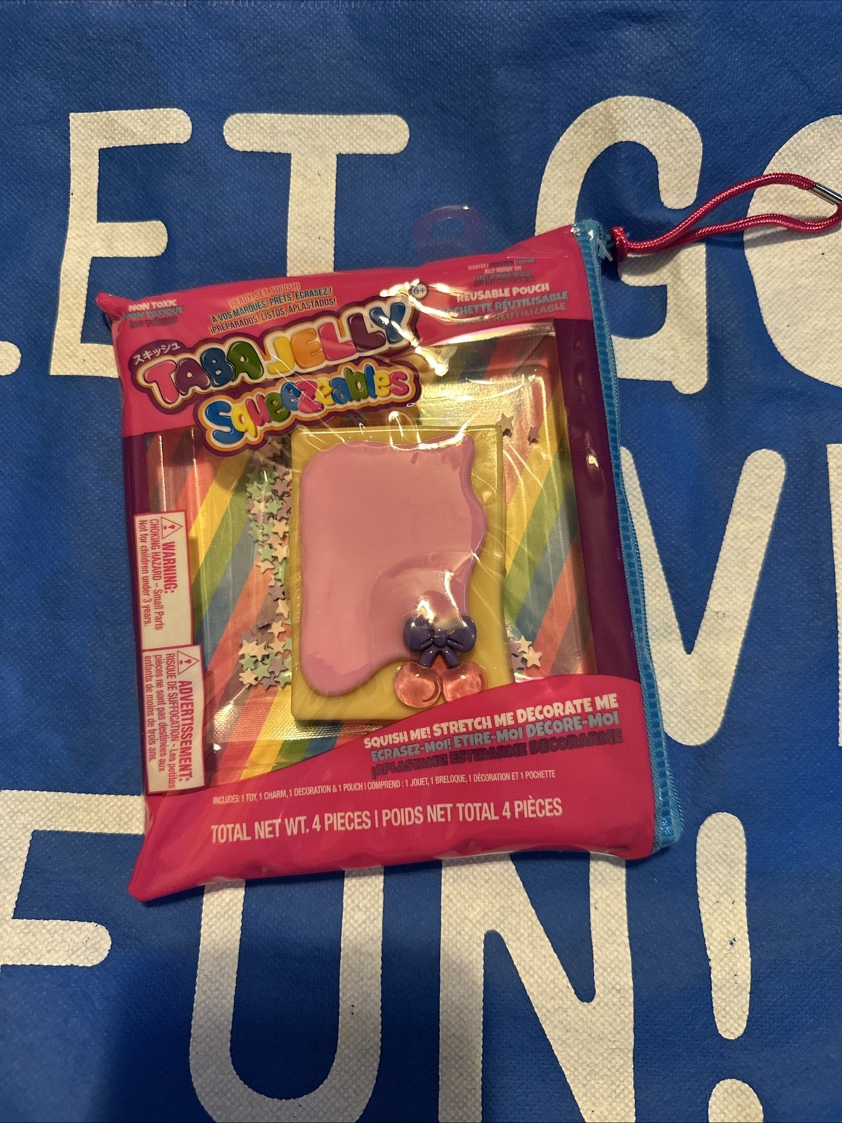 Squishy Taba Jelly Squeezeables Cherry Poptart Squish Squeeze Fidget Sensory Toy