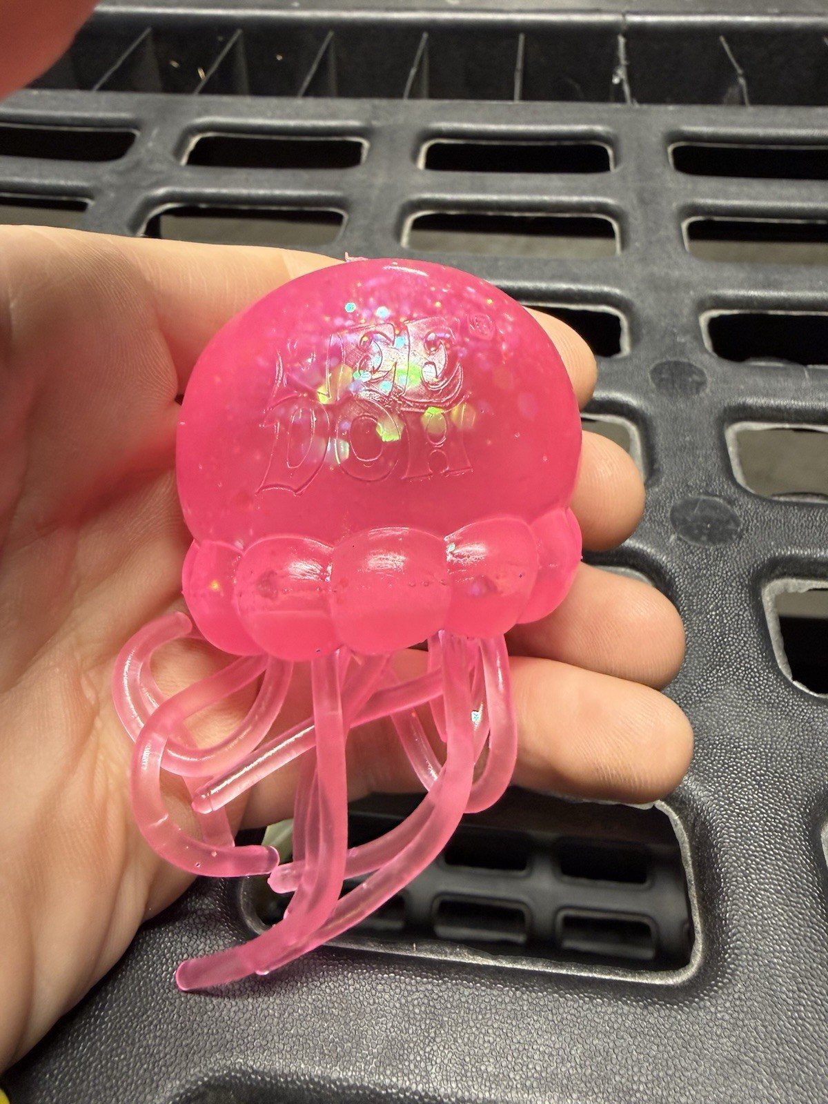 NeeDoh Pink Jelly Squish Jellyfish Fidget Sensory Toy – US Seller