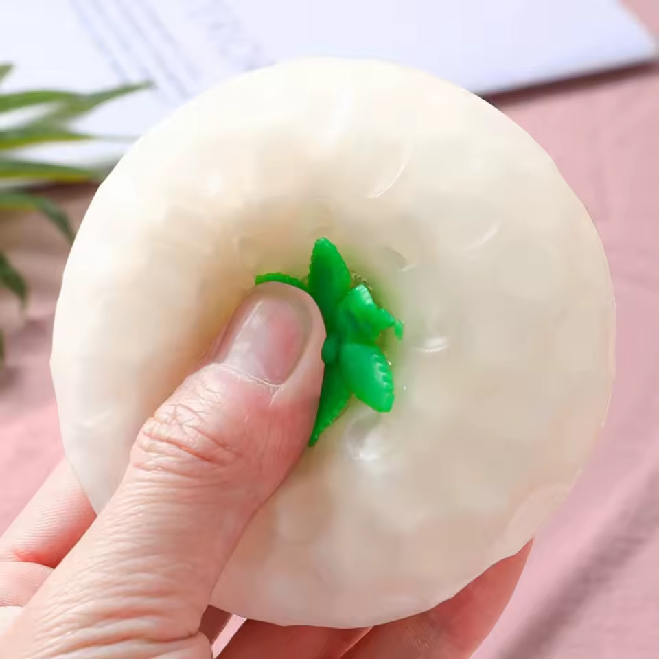 Color Changing Strawberry Stress Ball Squishy Fidget Toy Sensory Squeeze Fruit