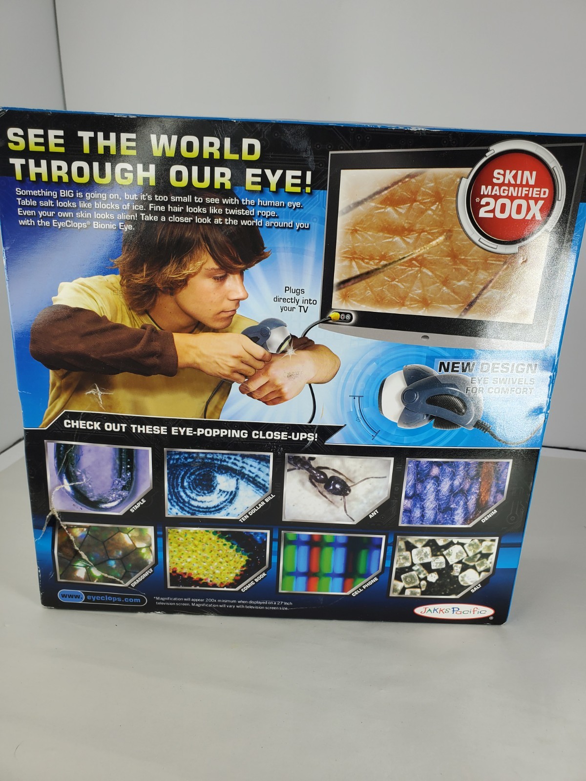 Jakks Pacific Bionic Eye Eye Clops Series Plug-In TV Microscope 2009 NEW SEALED