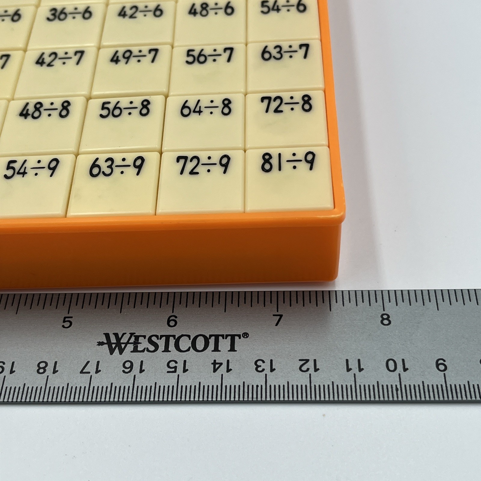 Push Down Tactile Educational Math Learning Toy Master Co Division Japan Orange