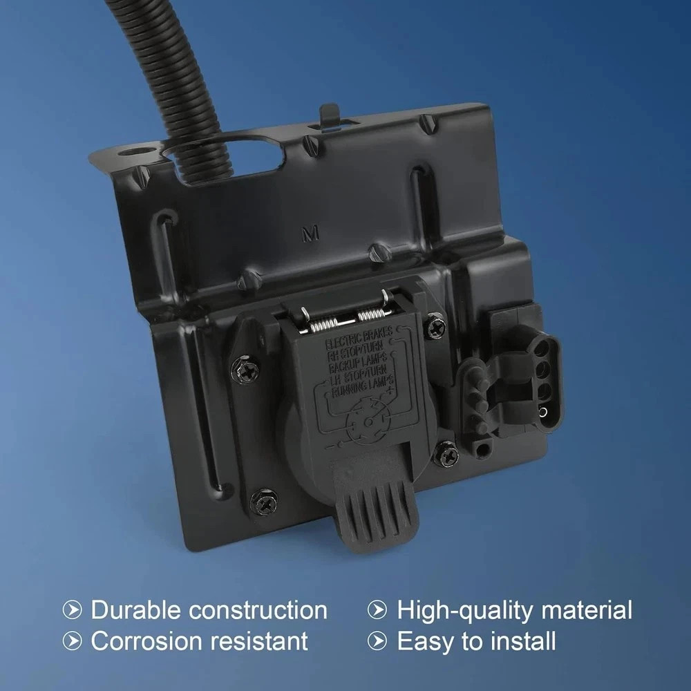 4 & 7 Pin Trailer Tow Wiring Harness Plug Compatible with 1999-2001 Ford F250 F3