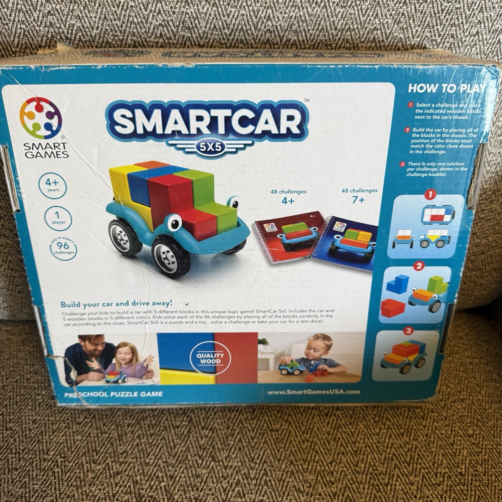 Smartcar Smart Games Ages 4+ 1 player logic, stem, preschool toddler SmartGames