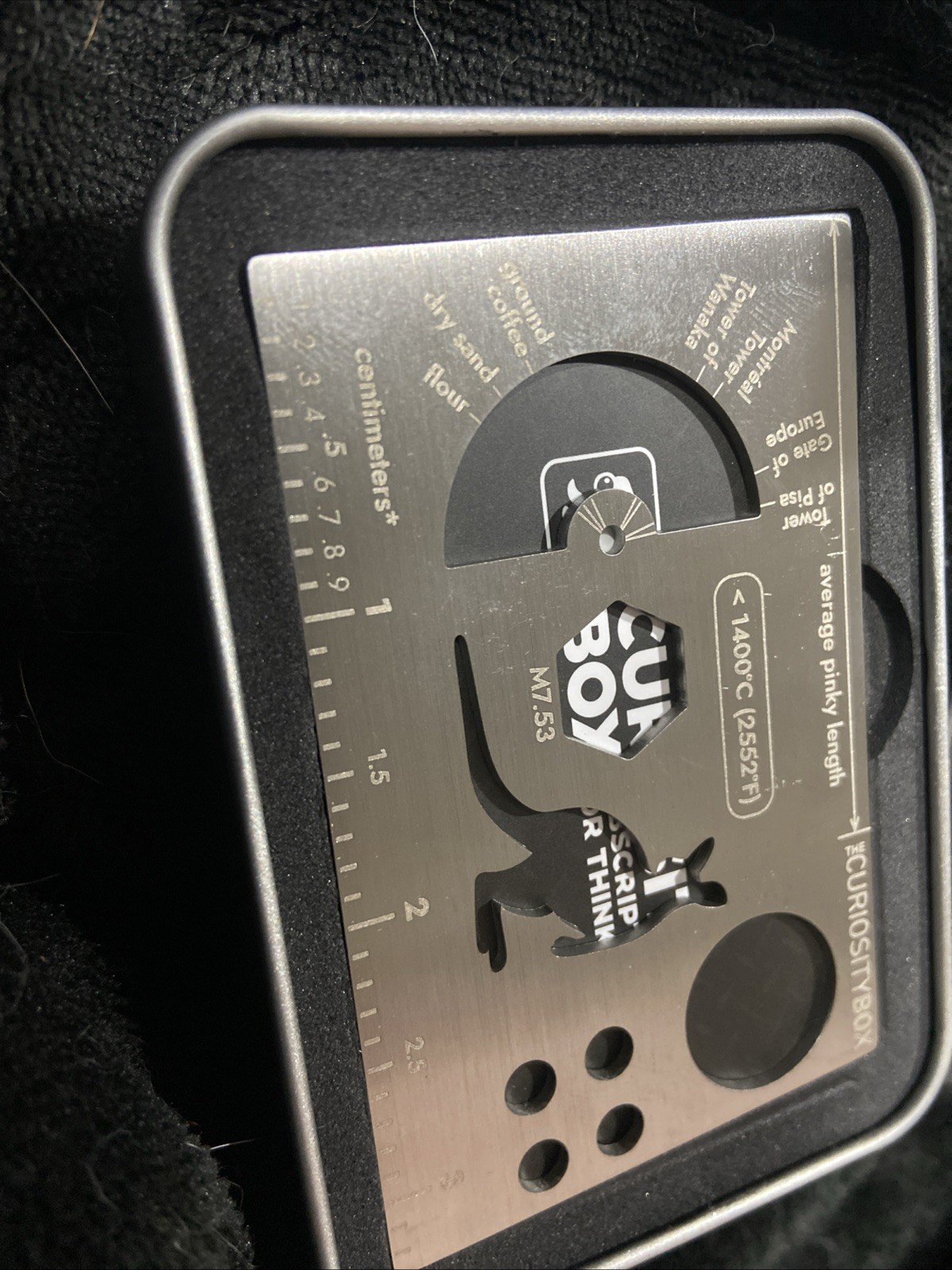 Ambigram Escape Coin And EDC Multitool Curiosity Box Keychain Ring Puzzle *Read