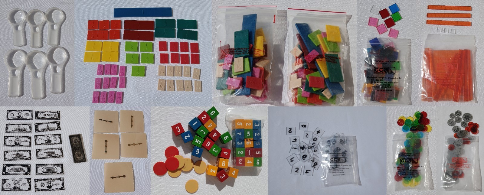 Lot of Different Overhead Math Manipulatives Homeschool Teach Math Cuisenaire