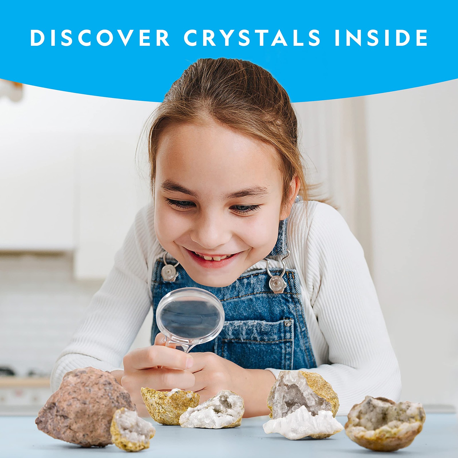 Blue Marble National Geographic Break Open 10 Premium Geodes Includes Goggles 2