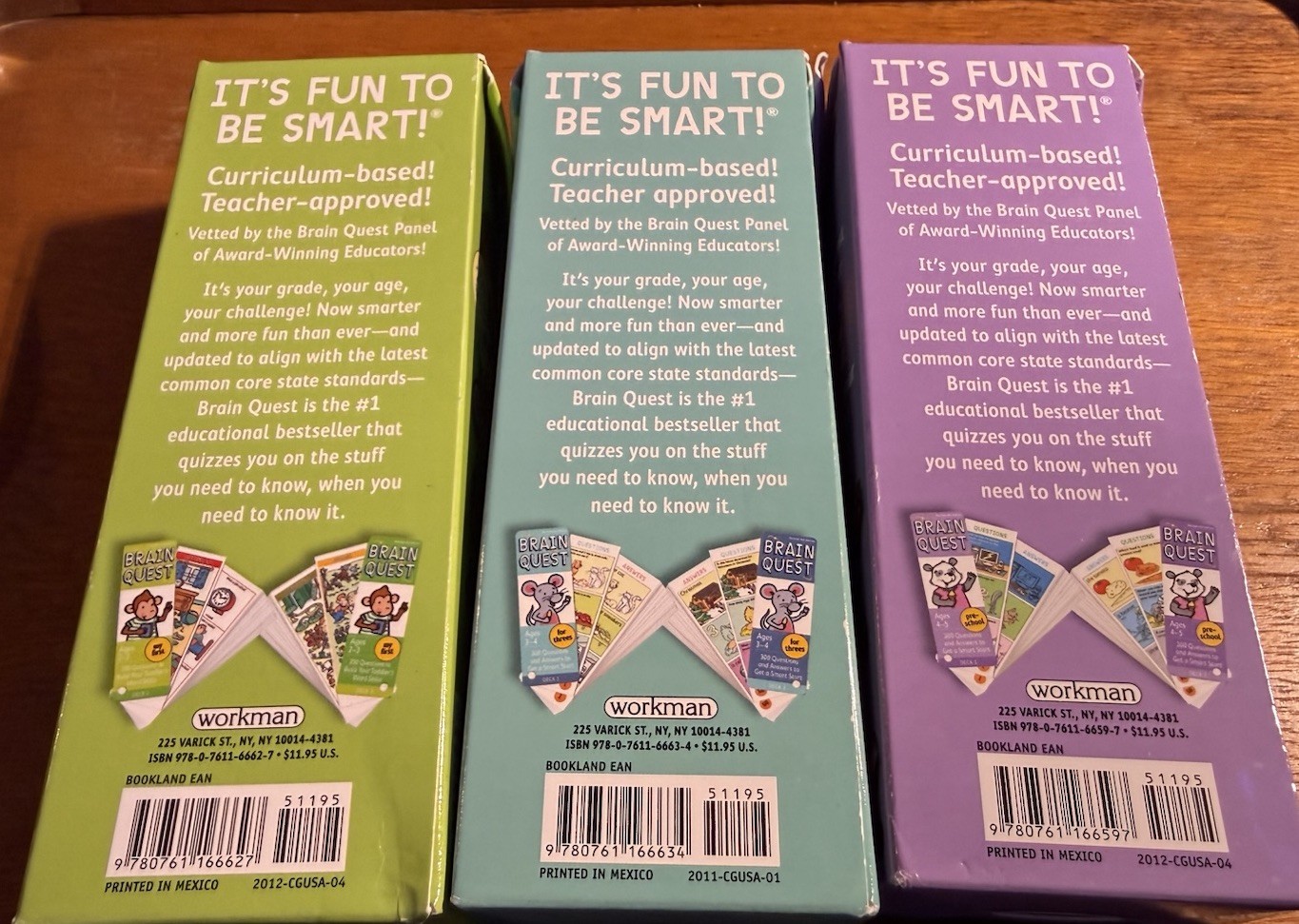 Brain Quest Smart Cards Ages 2-3, 3-4, 4-5, Revised 3rd Edition