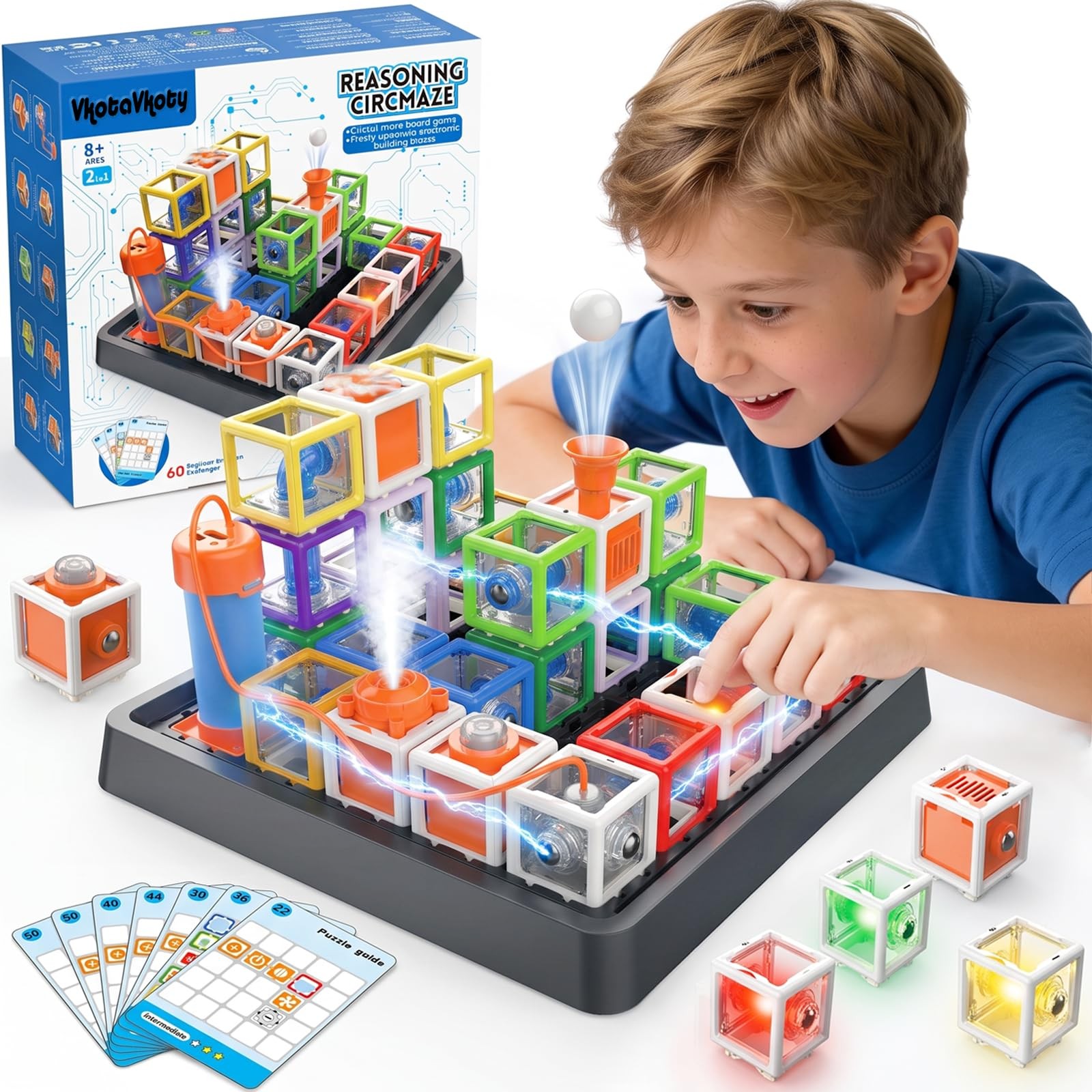 VkotaVkoty 3D Circuit Maze Science Kit Board Game – STEM Electronics Kit for …