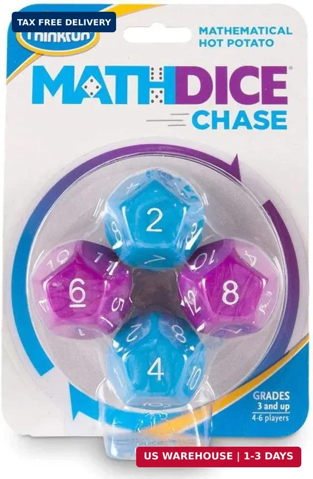 ThinkFun Math Dice Chase – The Fun Game of Mathematical Hot Potato, Invented by