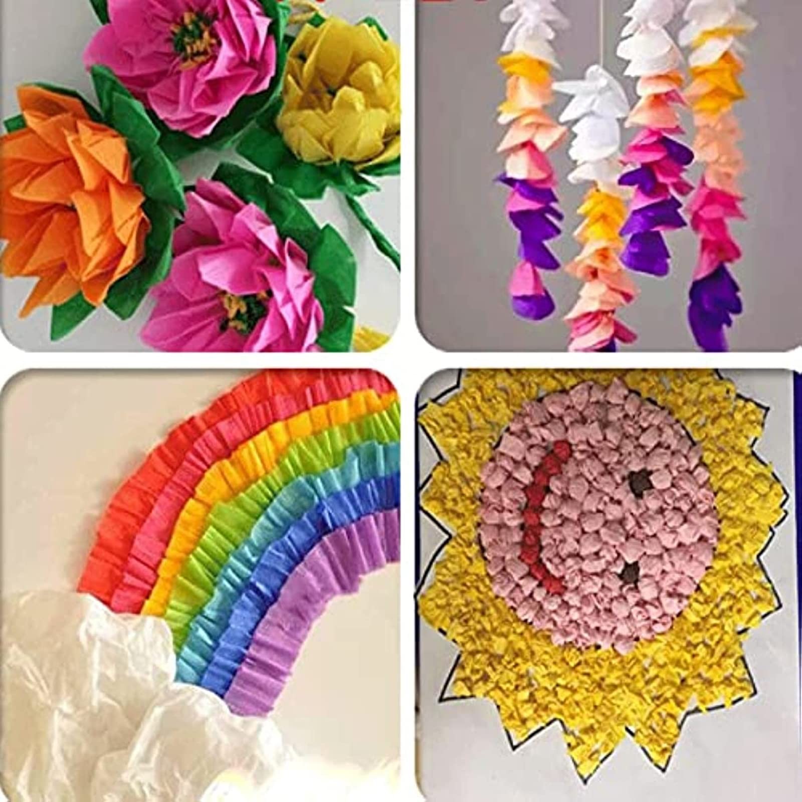 Premium Crepe Paper Party Streamers 21 Assorted Colors, Large 20 multicolor