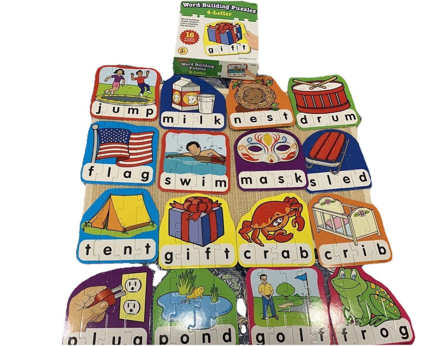 Word Building Games For Toddlers. Lot Of Two. Ages 3+