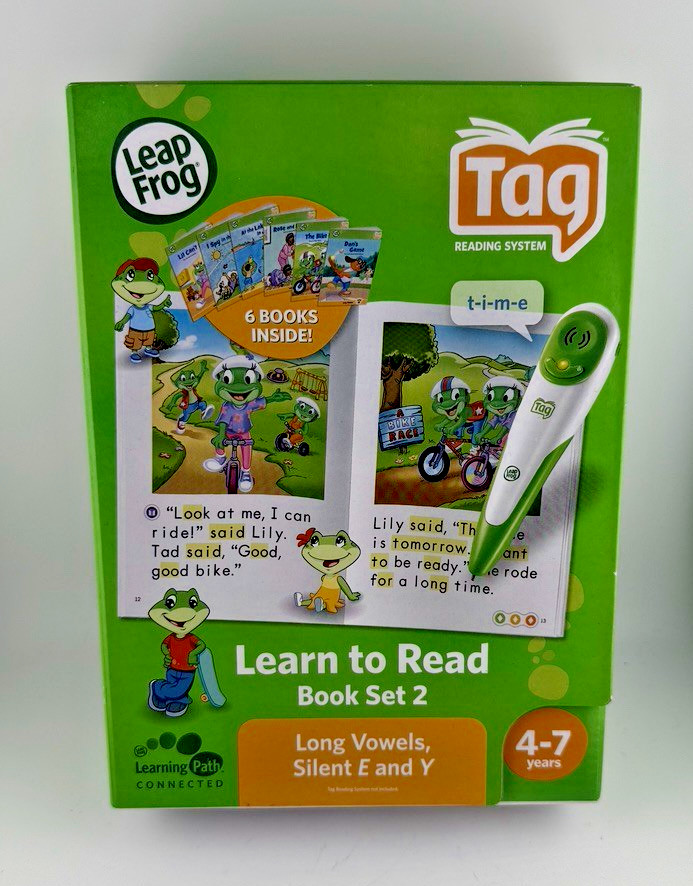 LeapFrog Tag Learn to Read Book Set 2 Long Vowels Silent E & Y 6 Books Only