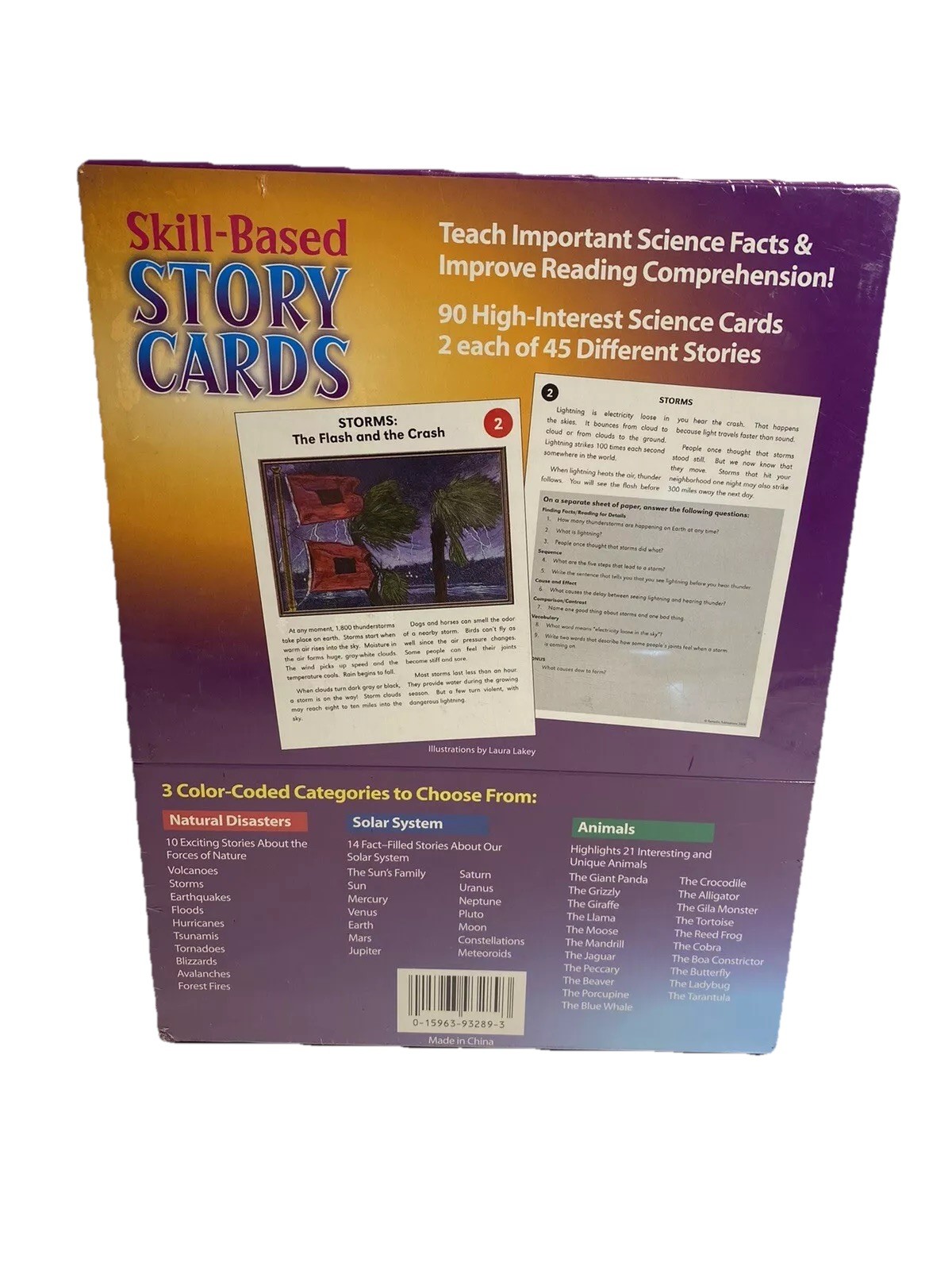 New Sealed Education Tools Skill Based Story Cards Science Animal Solar System