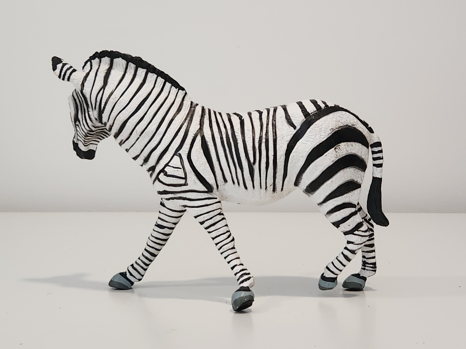 Safari Ltd. Vintage 1993 Zebra Figure Figurine Toy Realistic 7 Inch Animal Vtg