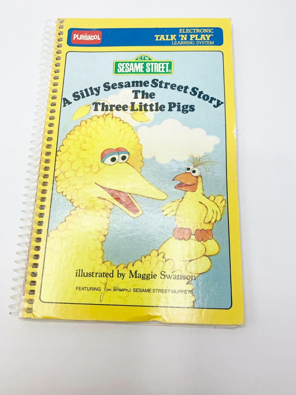 Vintage Playskool TALK ‘N PLAY Book & Cassette Manual Sesame Street