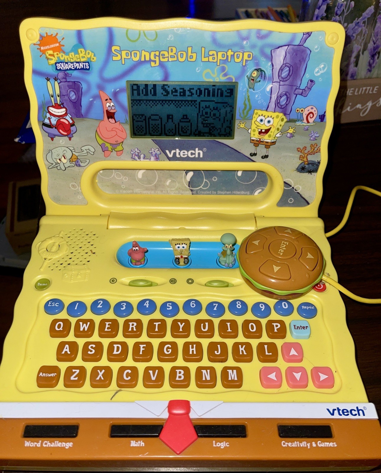 Nickelodeon Vtech SpongeBob SquarePants Kids Laptop Rare