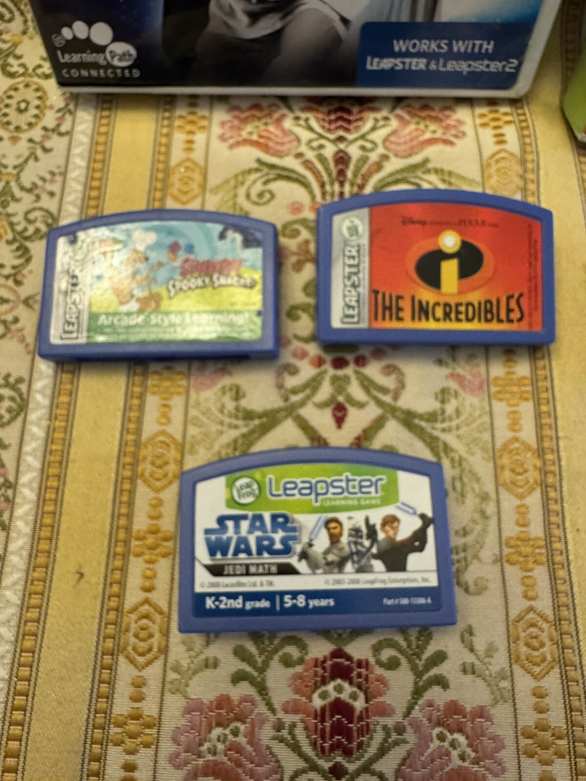 Leap Frog Leapster Learning System Game Cartridges LOT of 8 Cars Star Wars