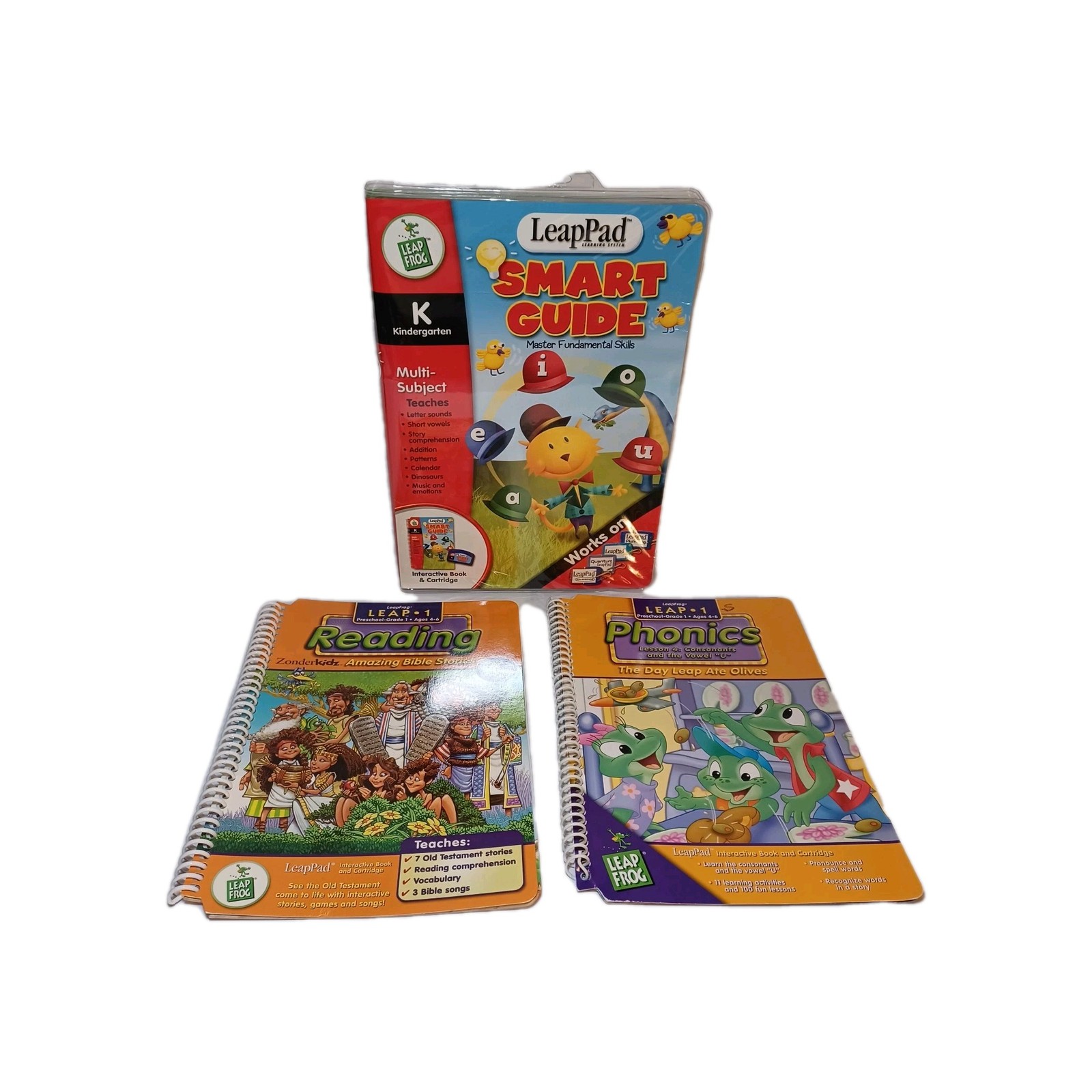 Leap Frog Leap Pad 1 Books and Cartridges Different Versions Not Perfect See Pic
