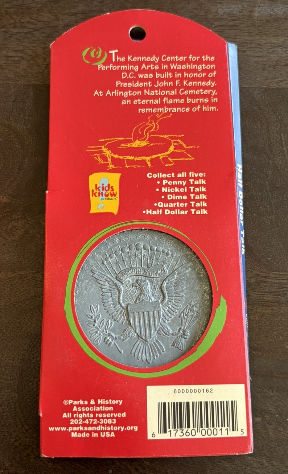 John F Kennedy Half Dollar Talk Coin Set Kids Know Vintage Educational Toy USA