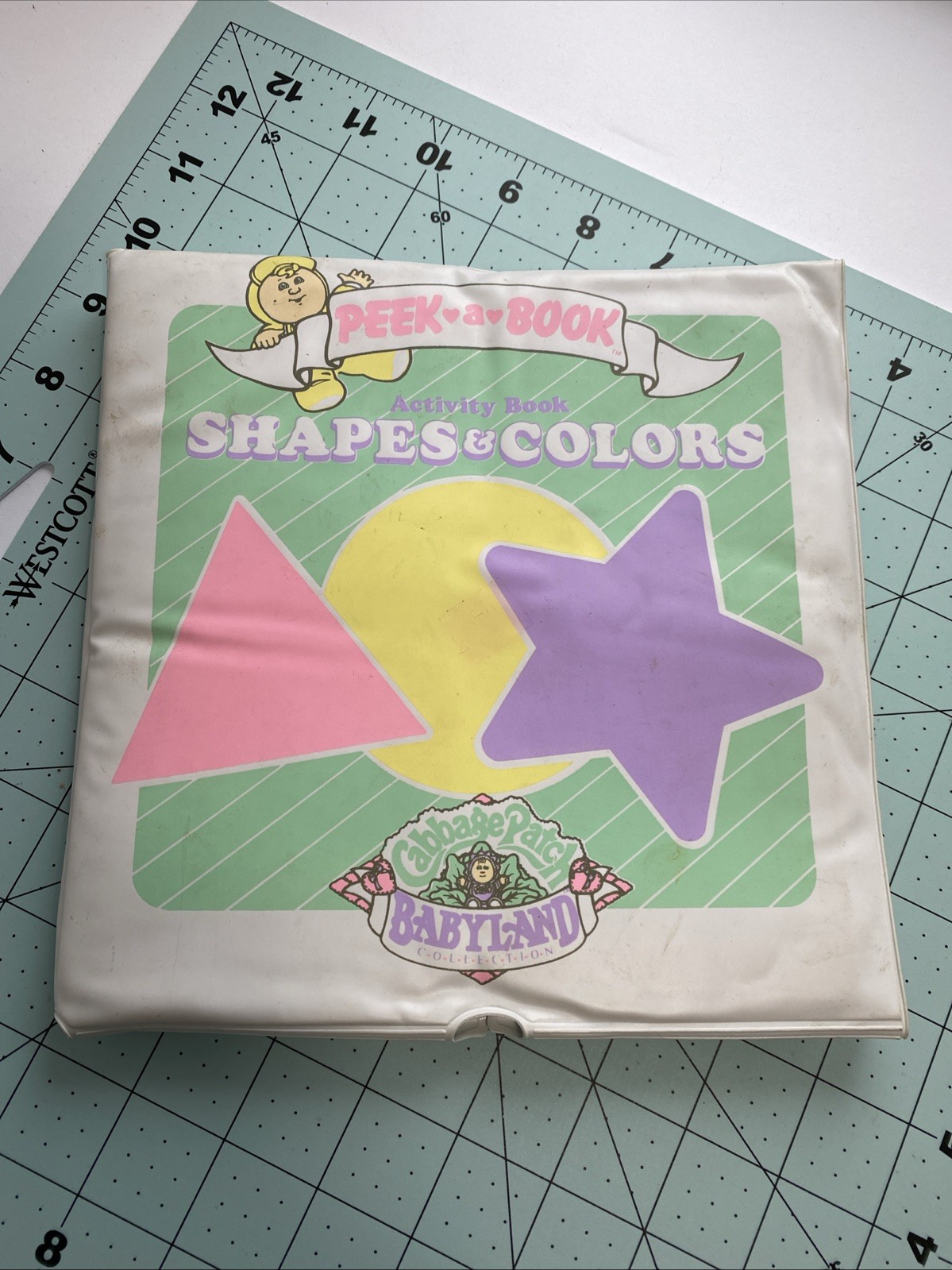 Vtg CPK Peek A Book Set Of 3 Soft Book Mats Letters Numbers Shapes/Colors 1987