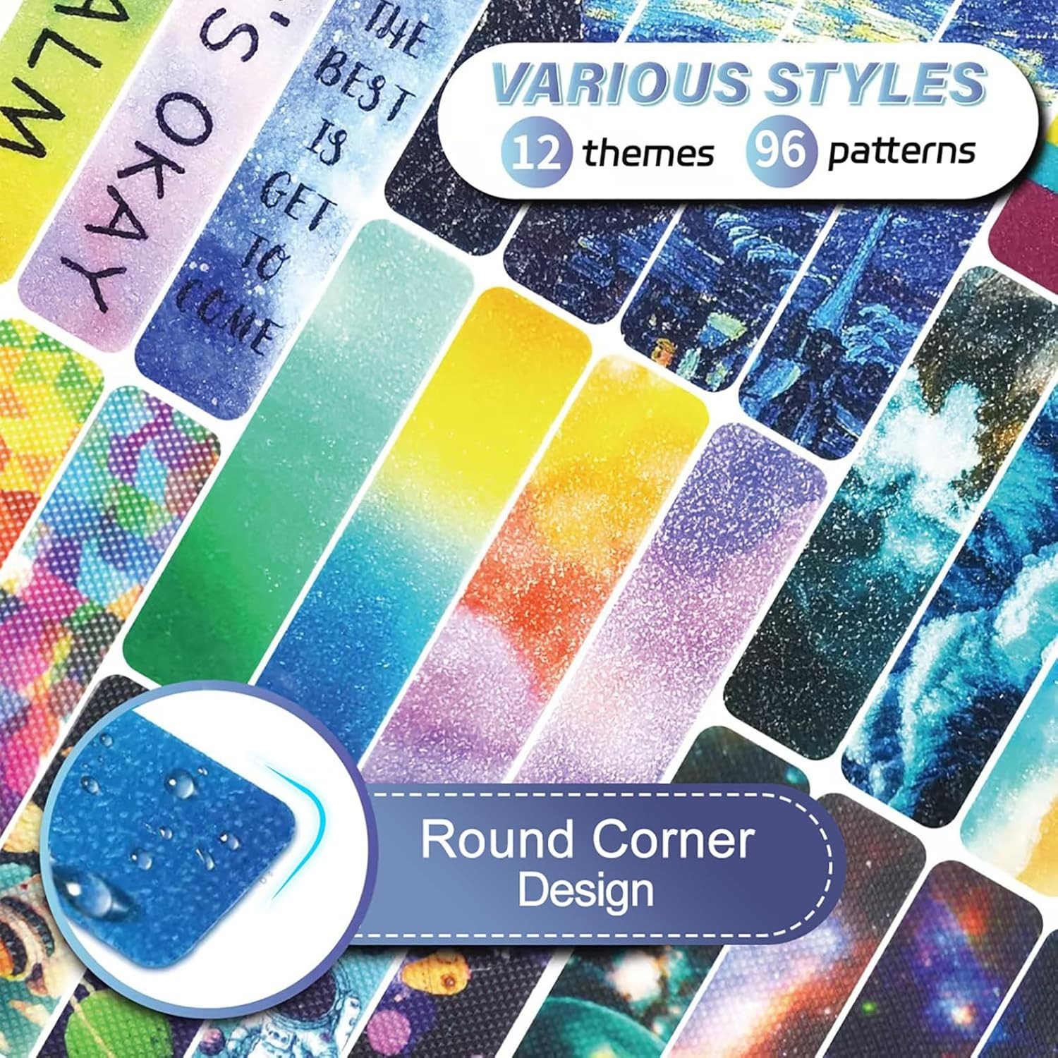 96 Pieces Unique Sensory Stickers for Anxiety Relief – Sensory Strips with St…
