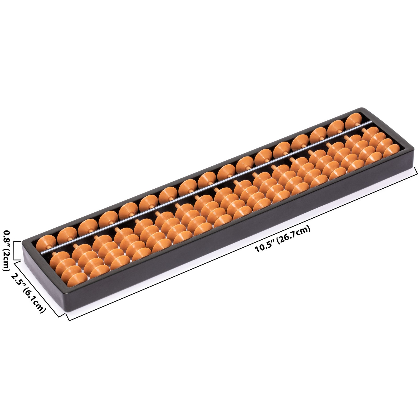 Digit Standard Abacus 10.5″ – Professional 17 Column Soroban Calculator