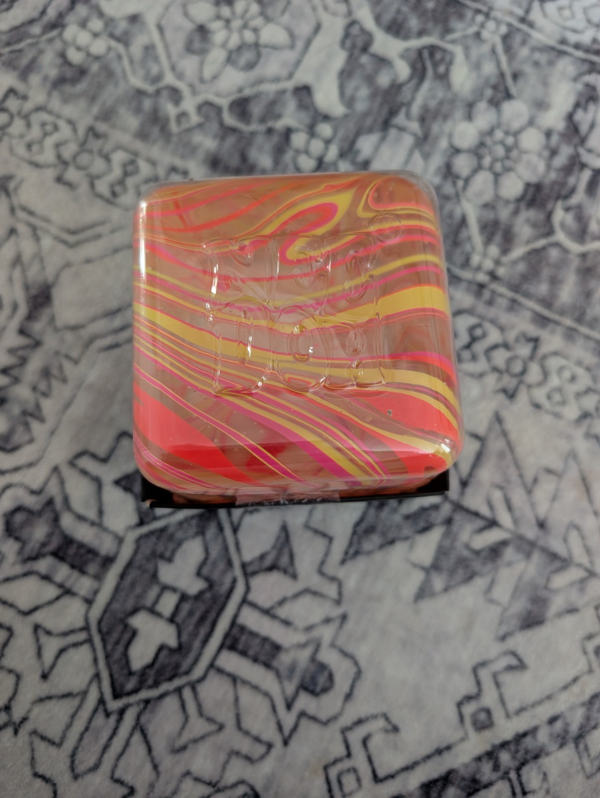 NeeDoh Nice Berg Swirl XL Giant Squishy Swirl Cube Orange New