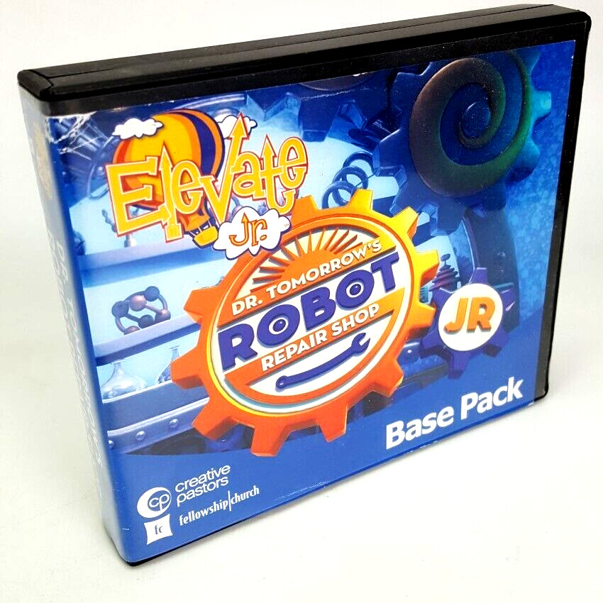 Elevate Jr Dr Tomorrows Robot Repair Shop Base Pack DVD CD Bible Youth Christian