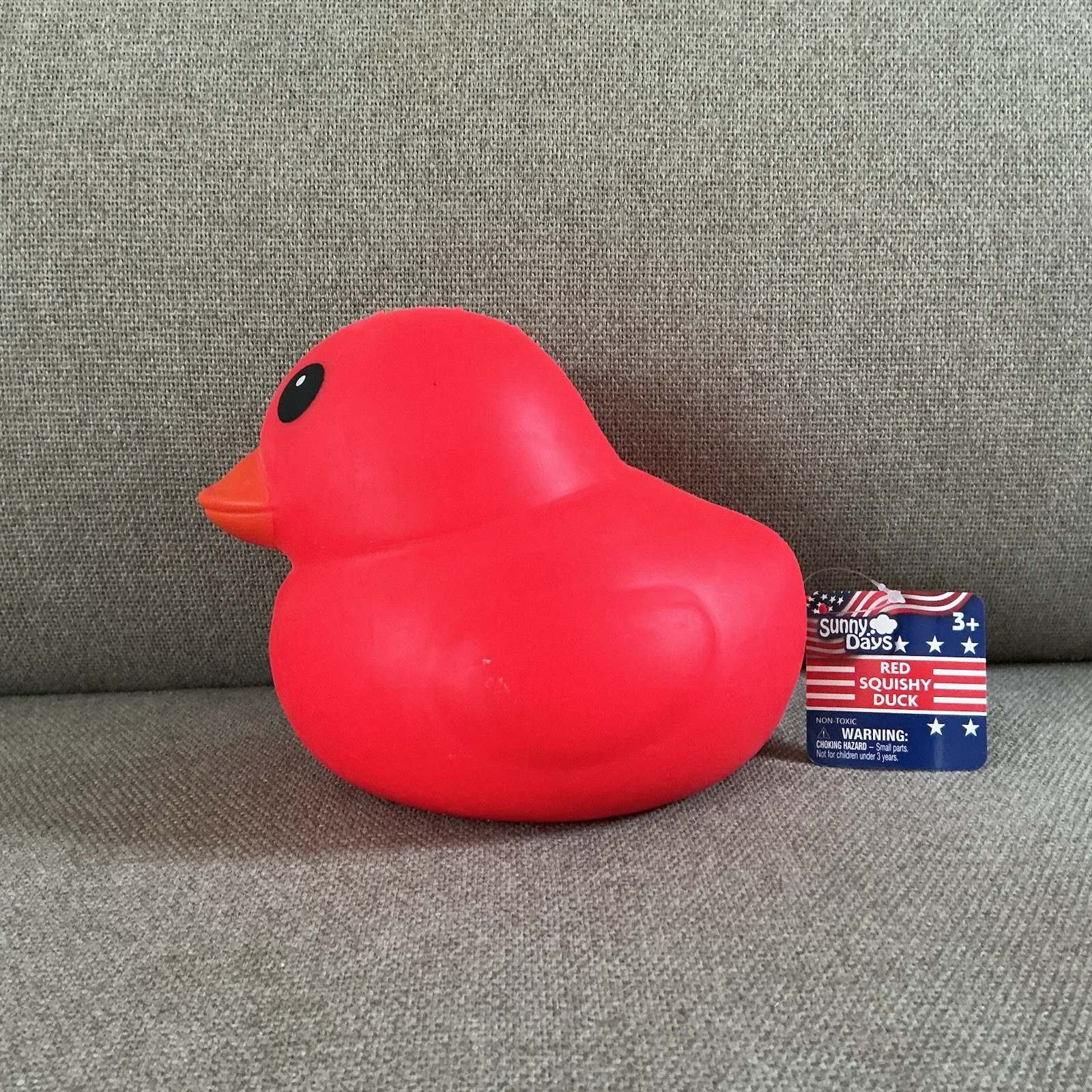 Sunny Days Duck Squishy Duck Red Patriotic Brand New with Tags