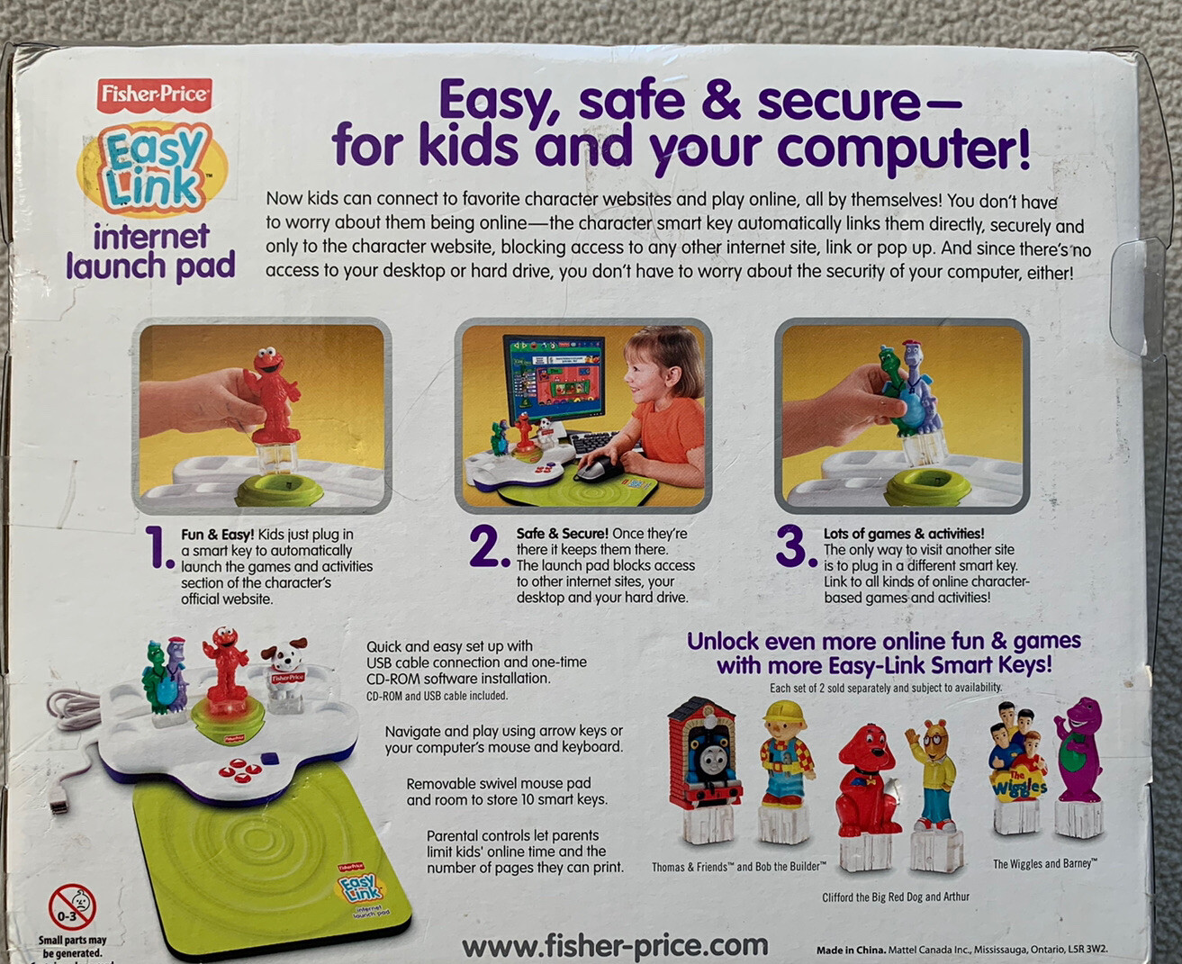 Fisher Price Easy Link Internet Launch Pad Elmo Sesame Street New 2007 Ages 3+