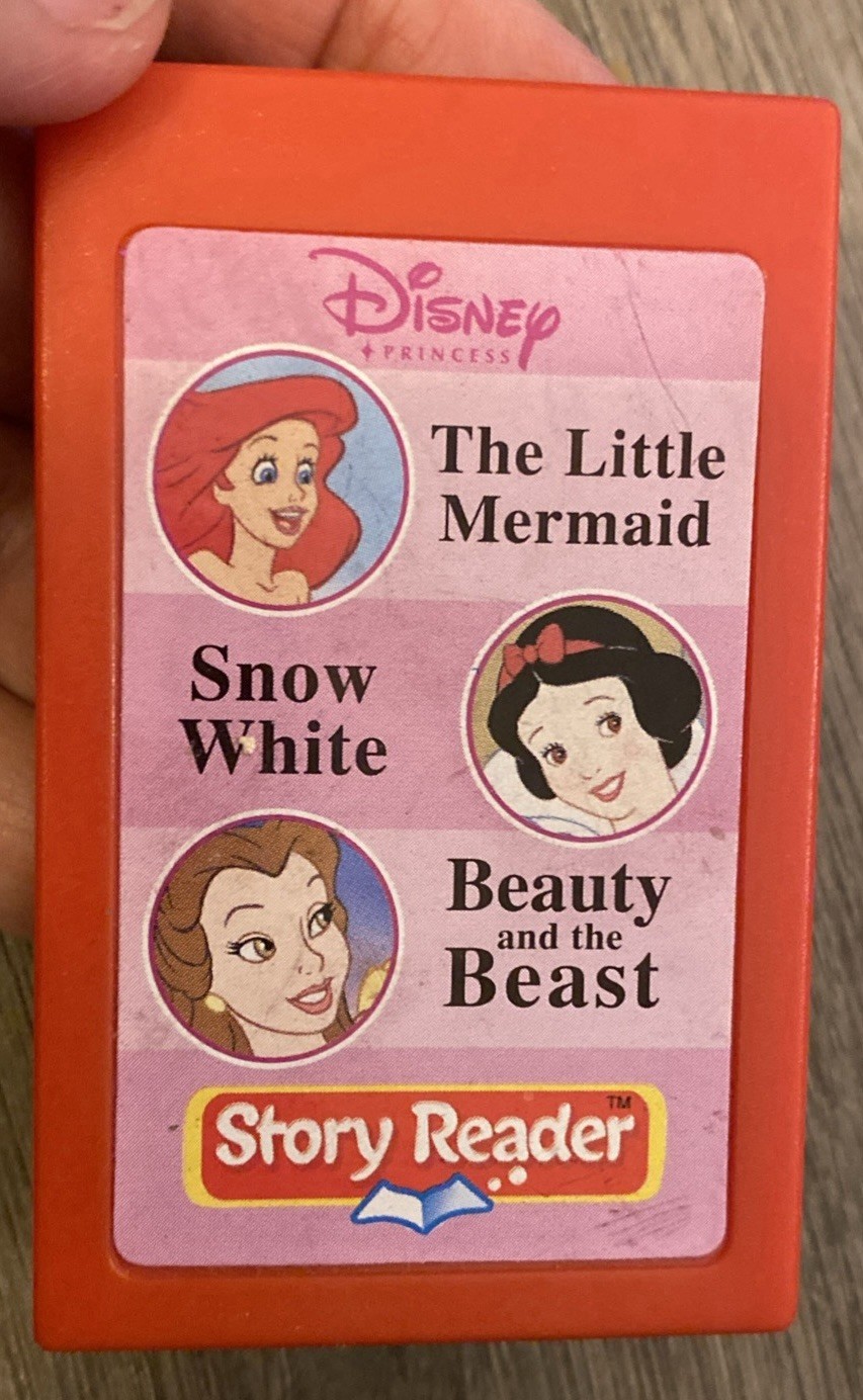 Story Reader Cartridges Lot 3 Disney Pinocchio Little Mermaid Lion King EUC
