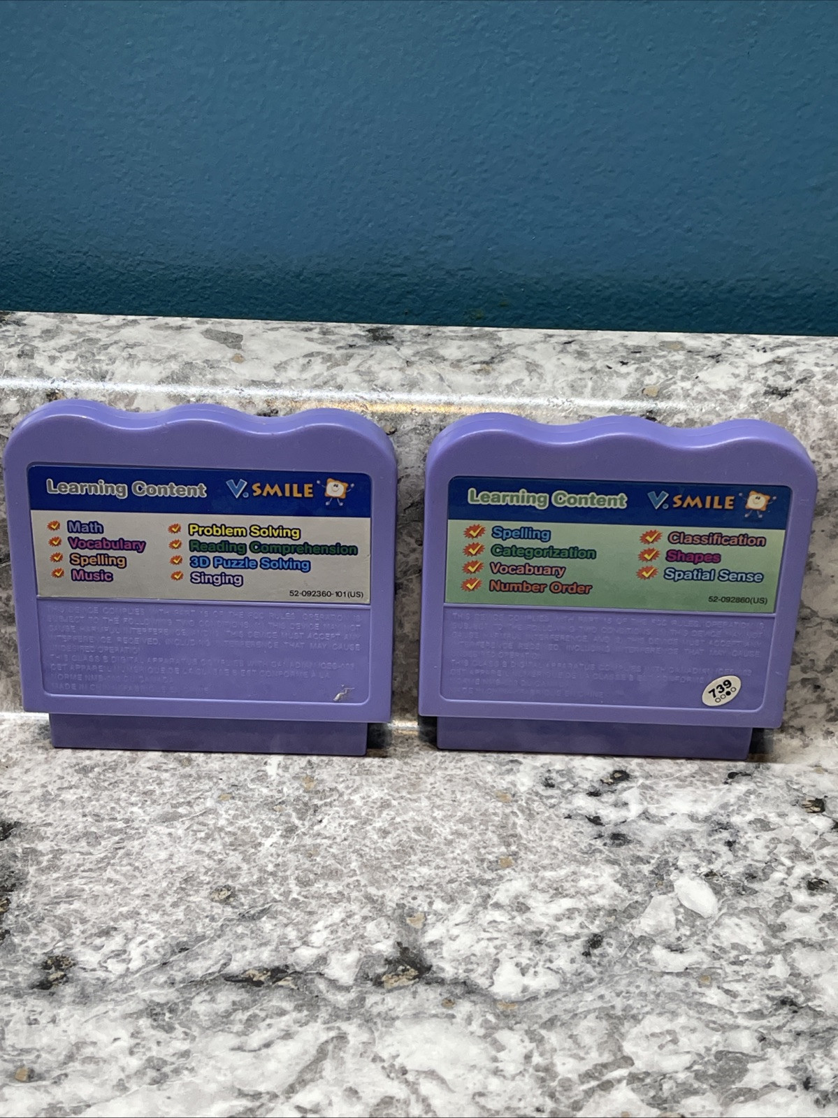 Vtech V.Smile Cars, Shrek, SCOOBY DOO &FUNLAND FRENZY Lot Of 4 Cartridges Only