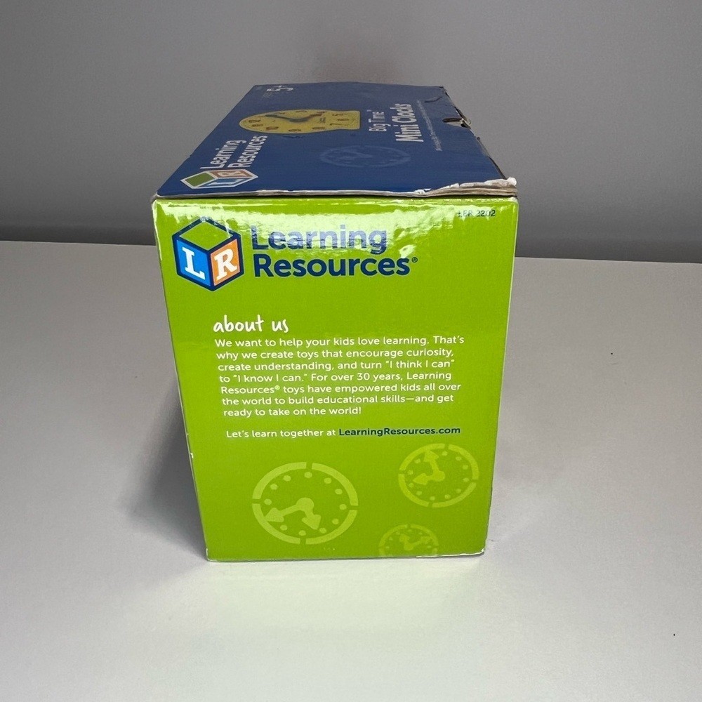 NEW Learning Resources Big Time Mini Clocks 6 pack – sealed box