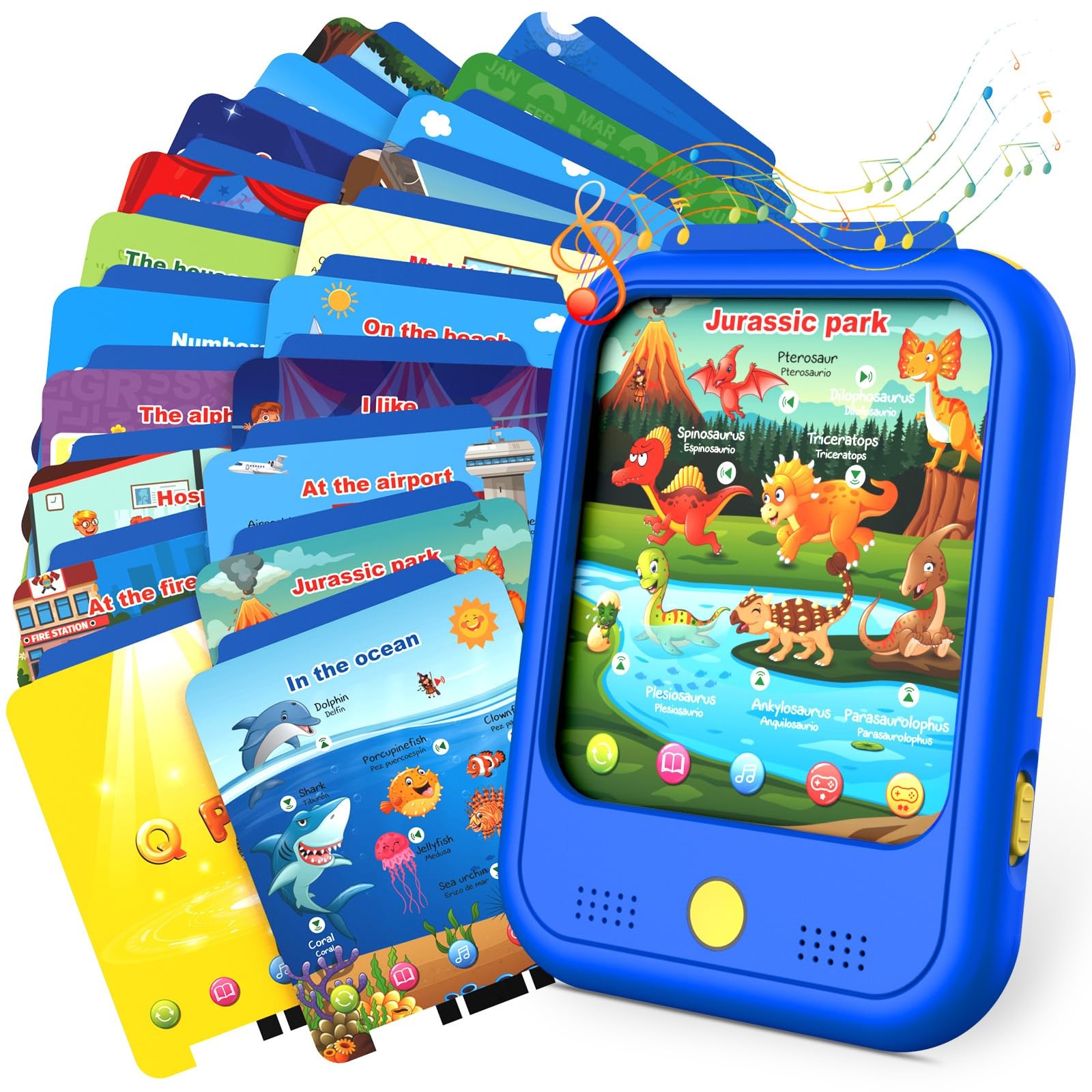 Qiaojoy Kids Learning Tablet Educational Learning Pad for Toddlers 2-5 to Lea…