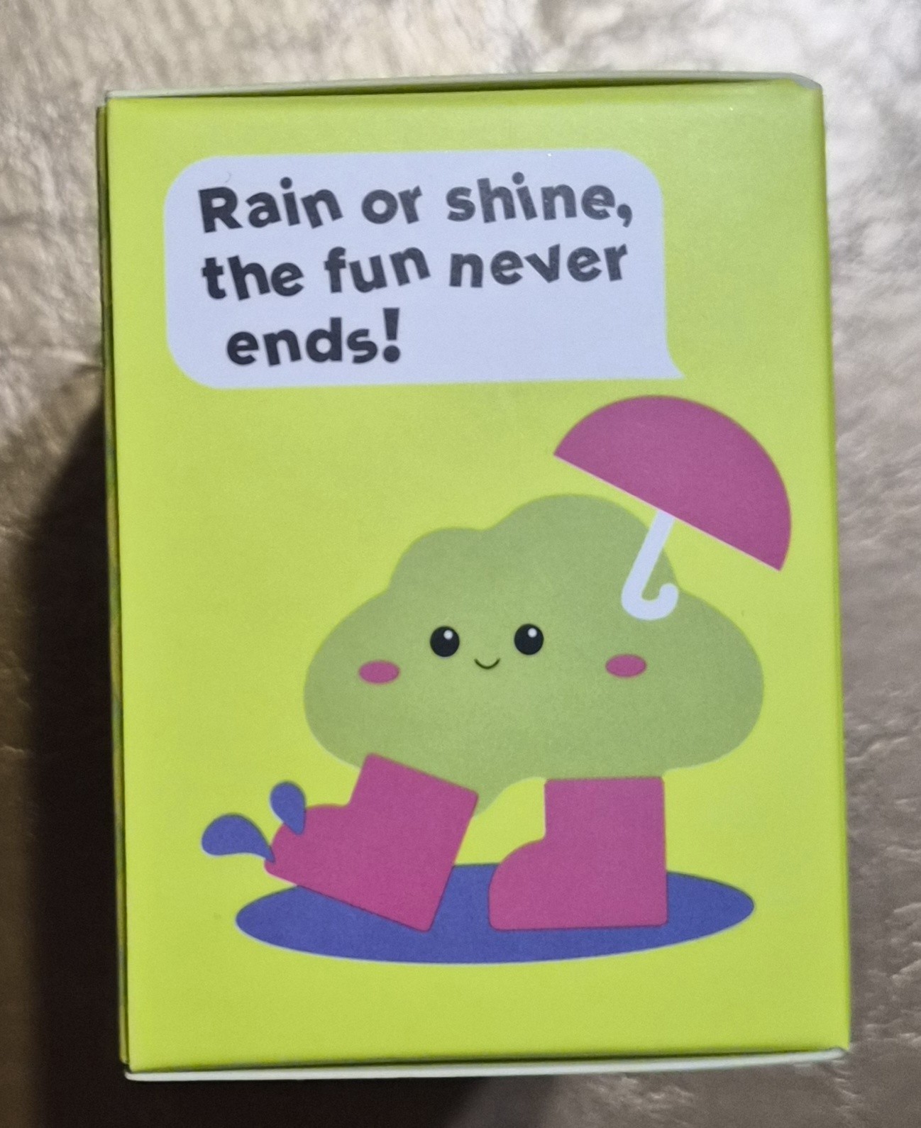 J’ADORE YELLOW GLITTER CLOUD SUPER DUPER SQUISHY TOY 2.5 INCHES NIB