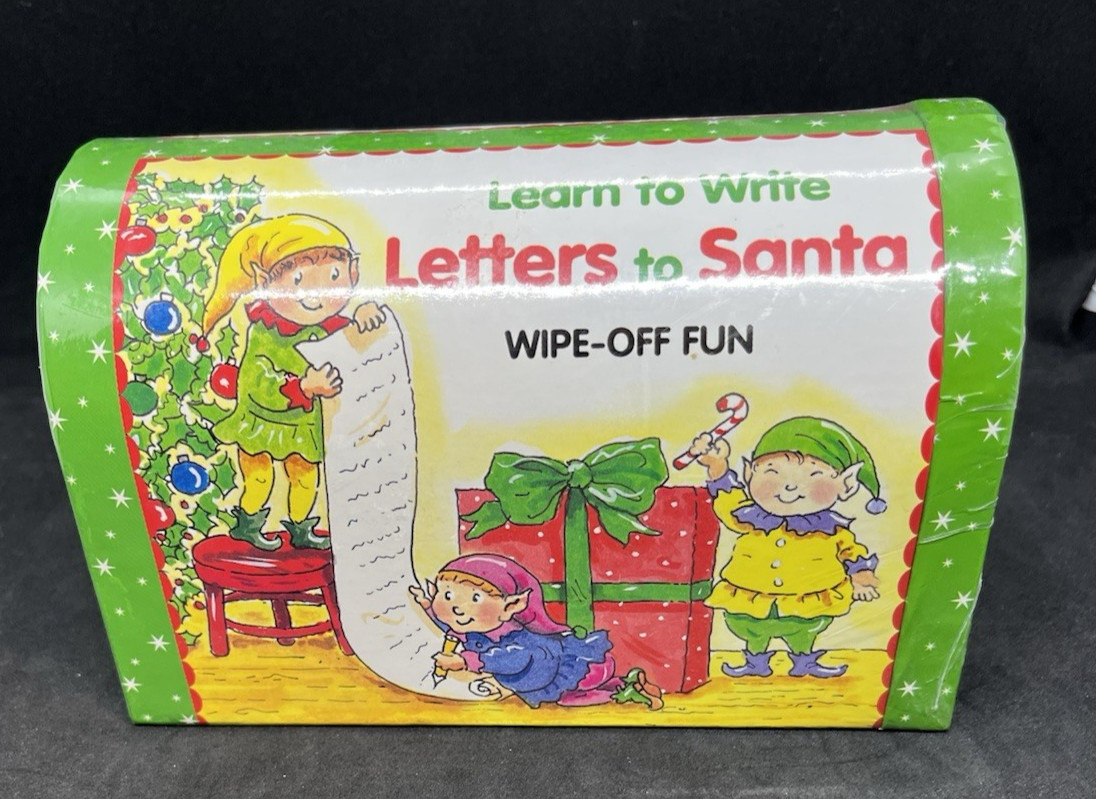 Brand New Sealed Learn to Write Letters to Santa Activity Set Wipe Off Fun