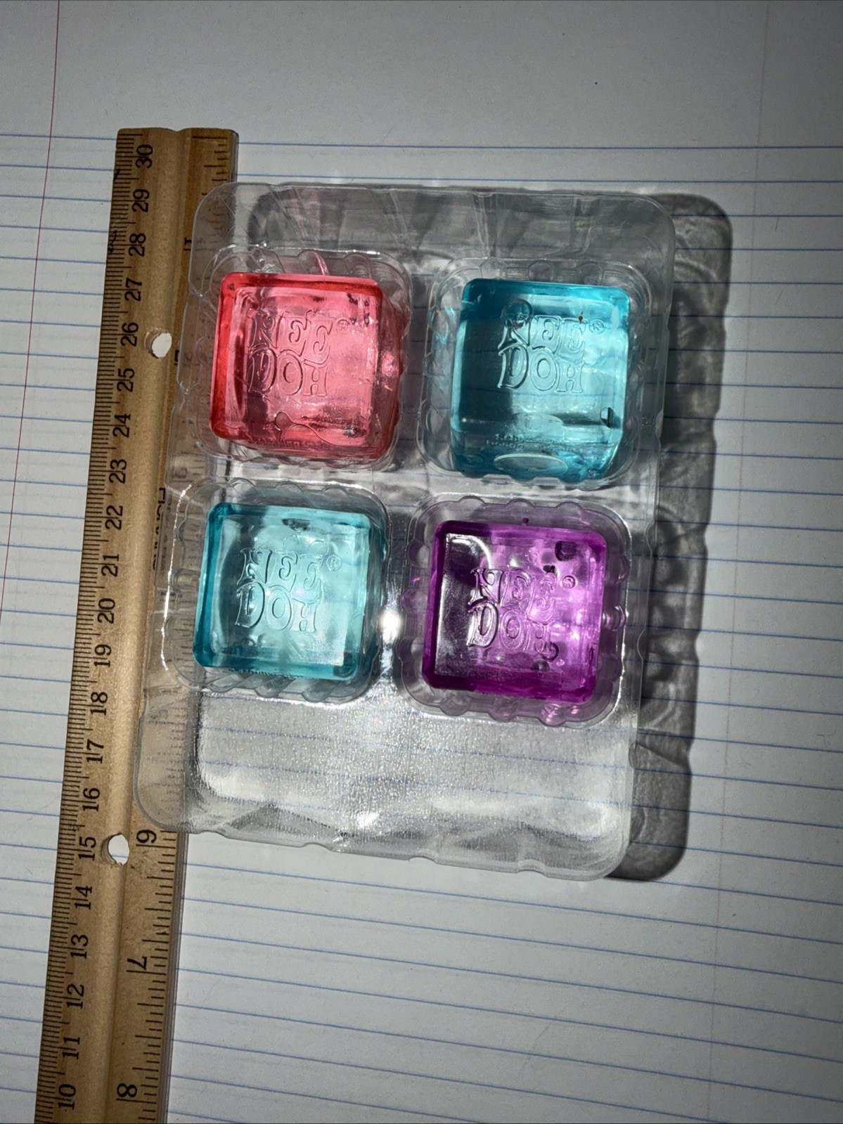 Authentic Needoh Nice Ice Baby 4 Mini Cubes New! Fast Shipping!