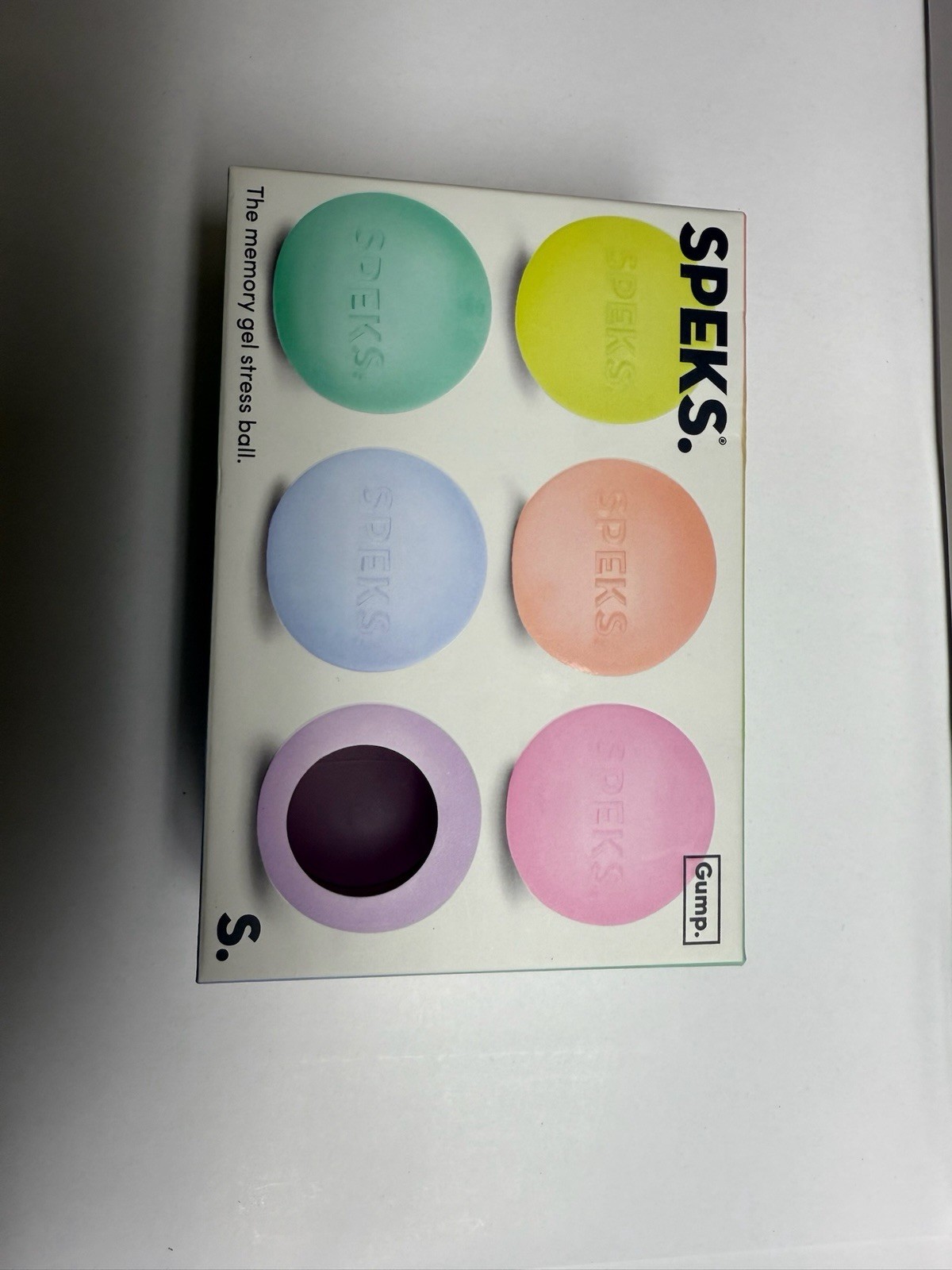 Speks Gump Memory Gel Stress Balls Set of 6 Multicolor Ages 8-11 Years
