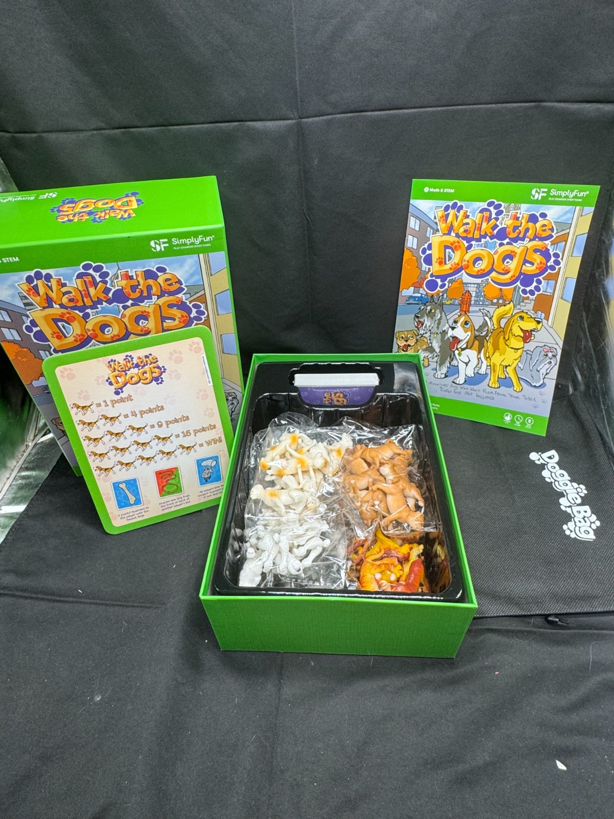 Walk the Dogs, a math and STEM board game by SimplyFun New Open Box