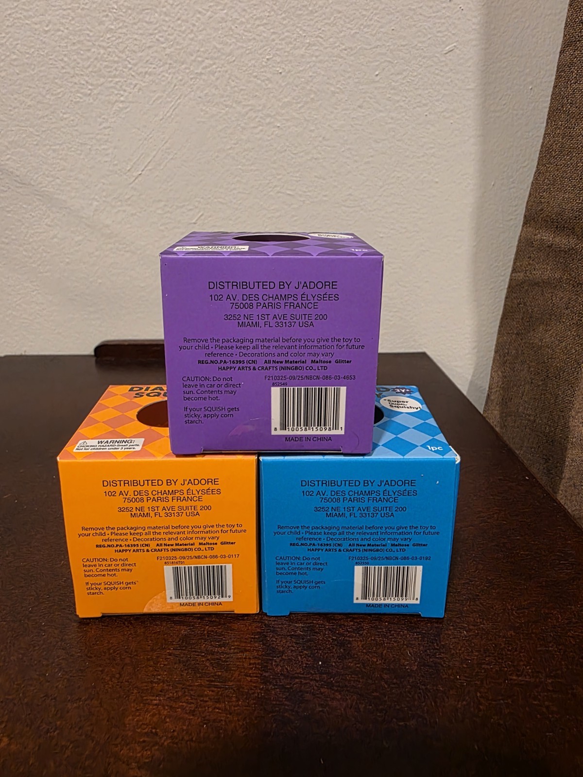 J’adore Diamond Target Squishy Lot Purple, Orange, Blue (like neehdoh) 🔥